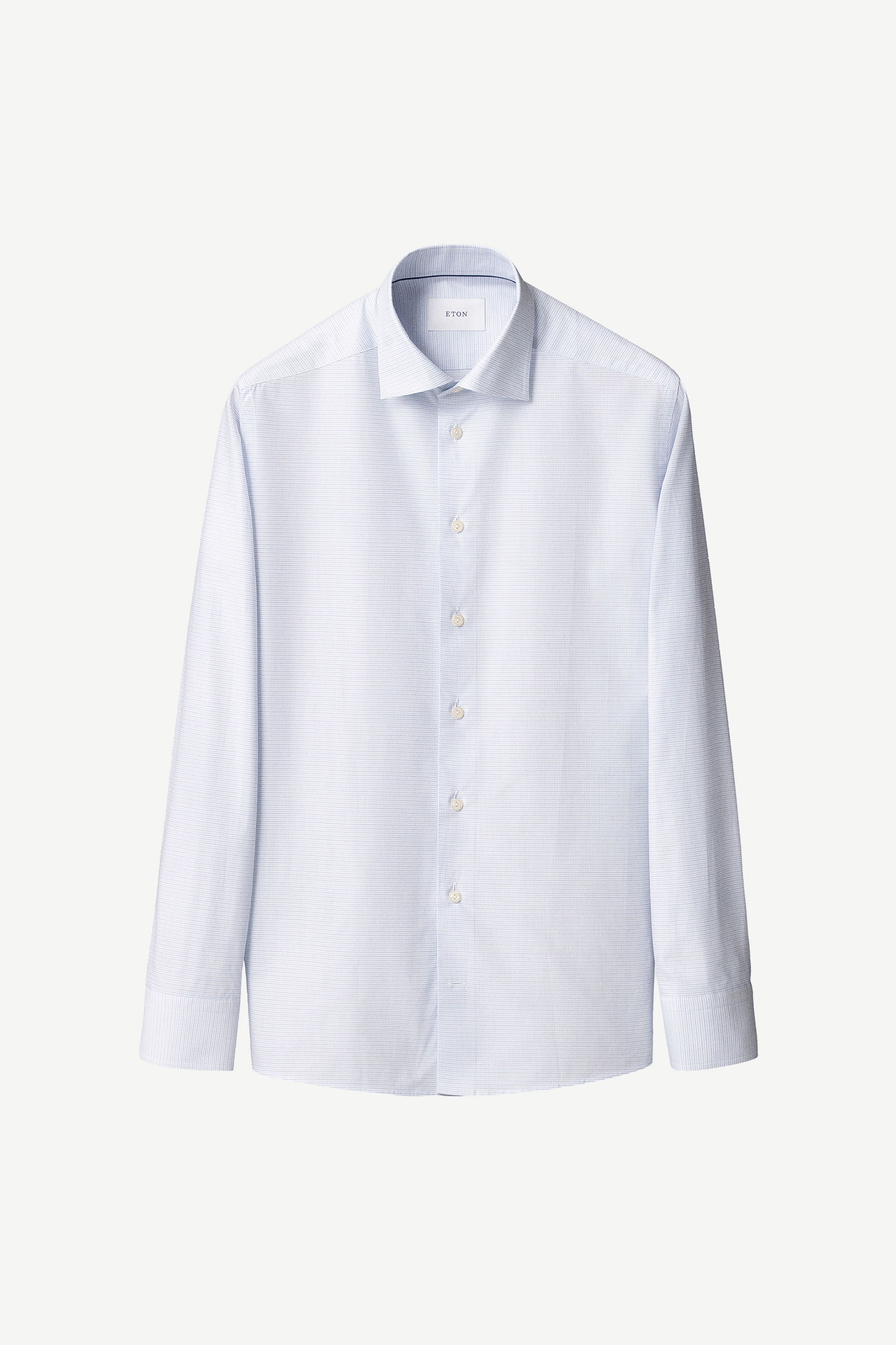 Check Twill Shirt, Blue - Bilde 2