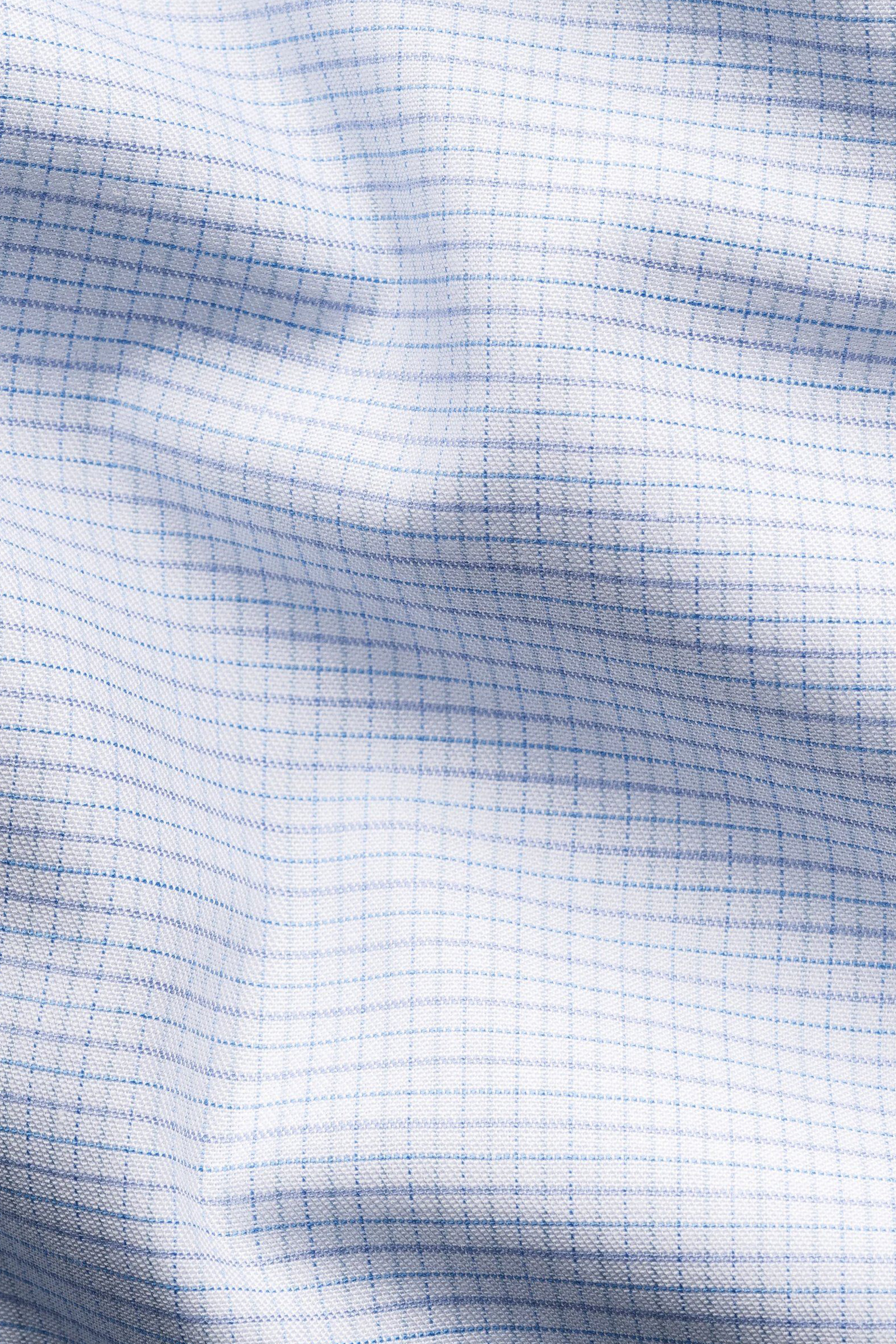 Check Twill Shirt, Blue - Bilde 4