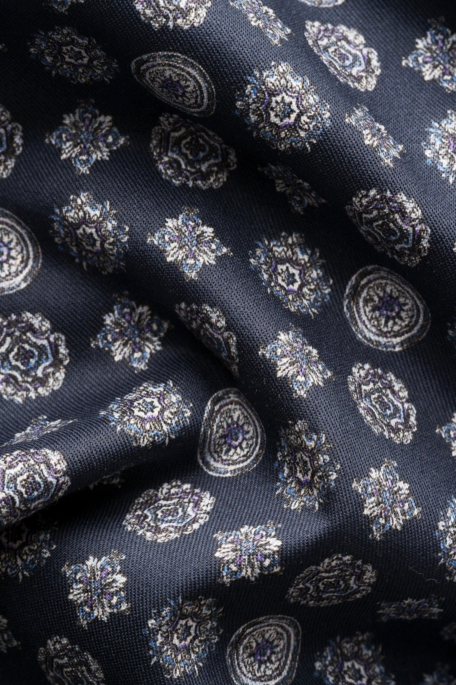 Geometric Signature Twill Shirt, Blå mønstret - Bilde 2