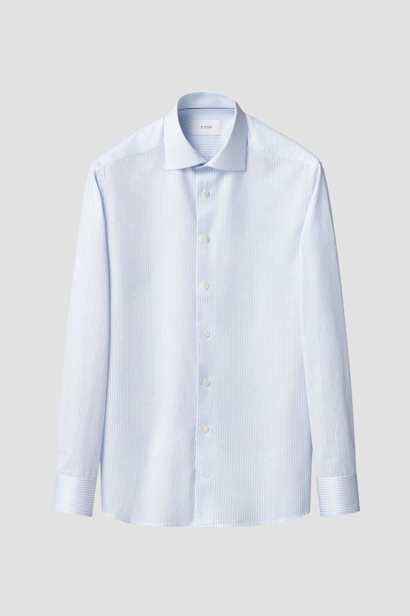 Striped Signature Twill Shirt, Blå Stripete - Bilde 3