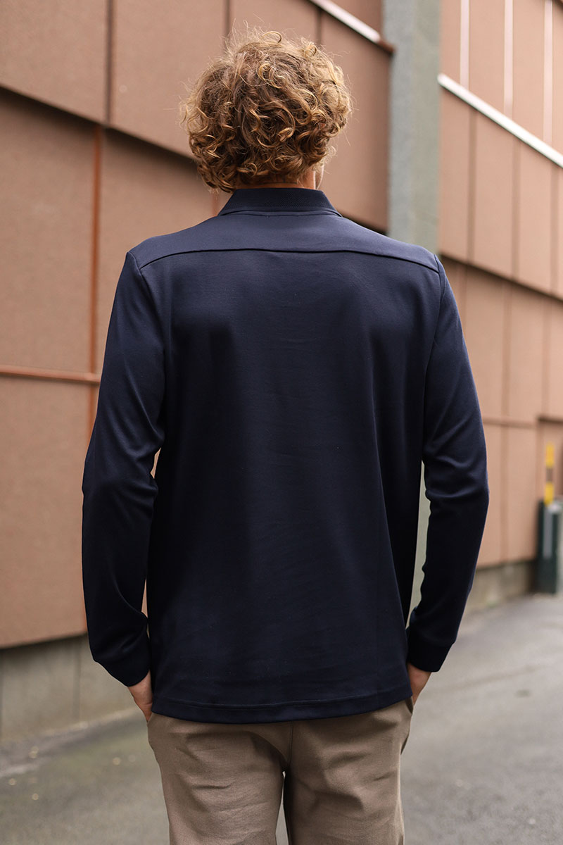 Interlock Polo Shirt, Mørk blå - Bilde 4