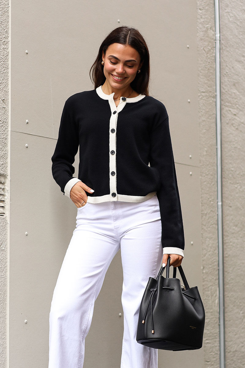 TallyIW Monika Cardigan, Balck - Bilde 3