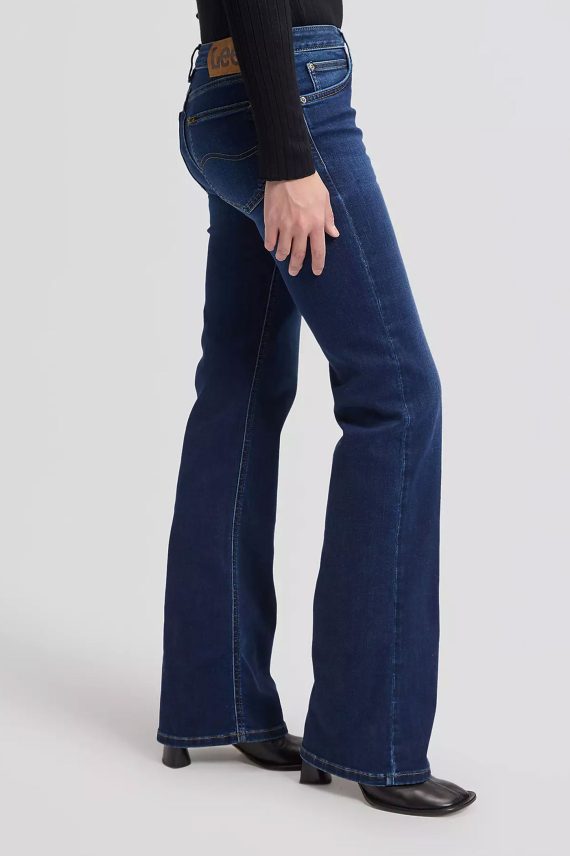 Lana Mid Rise Bootcut Jean, Eternal Blue