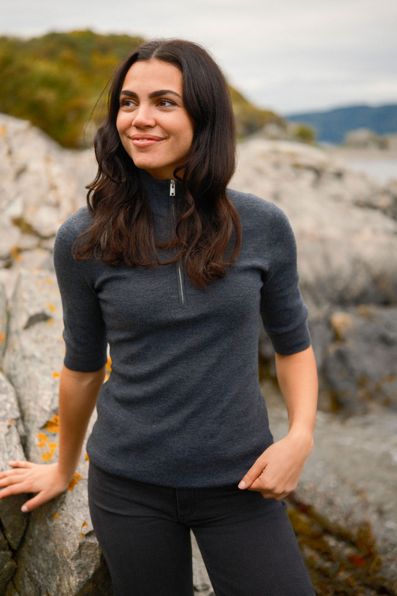 Nefeli RWS Merino Pullover, Grey - Bilde 3