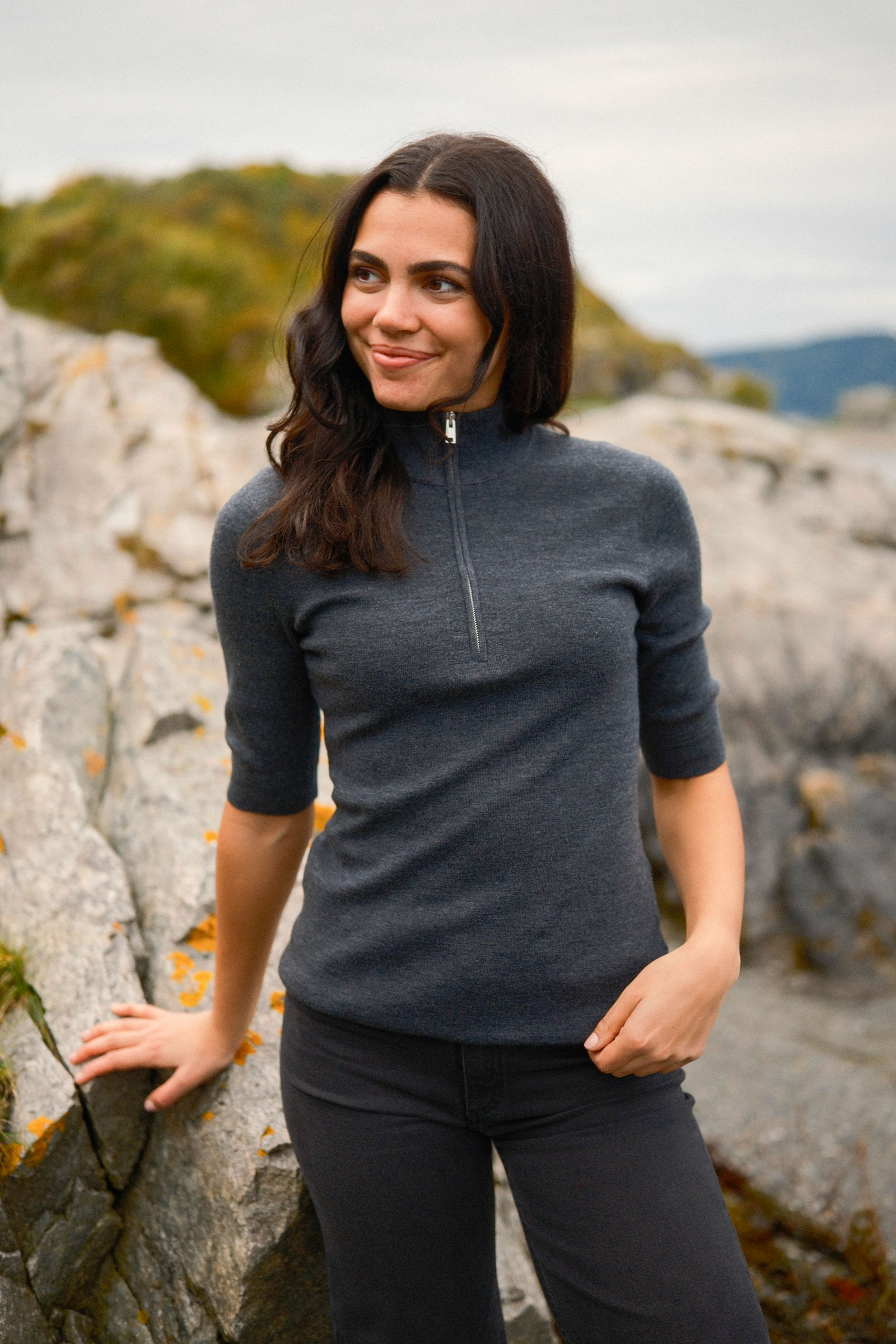 Nefeli RWS Merino Pullover, Grey - Bilde 4