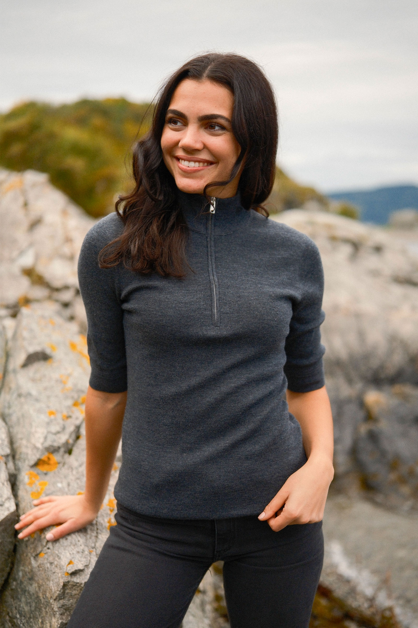 Nefeli RWS Merino Pullover, Grey