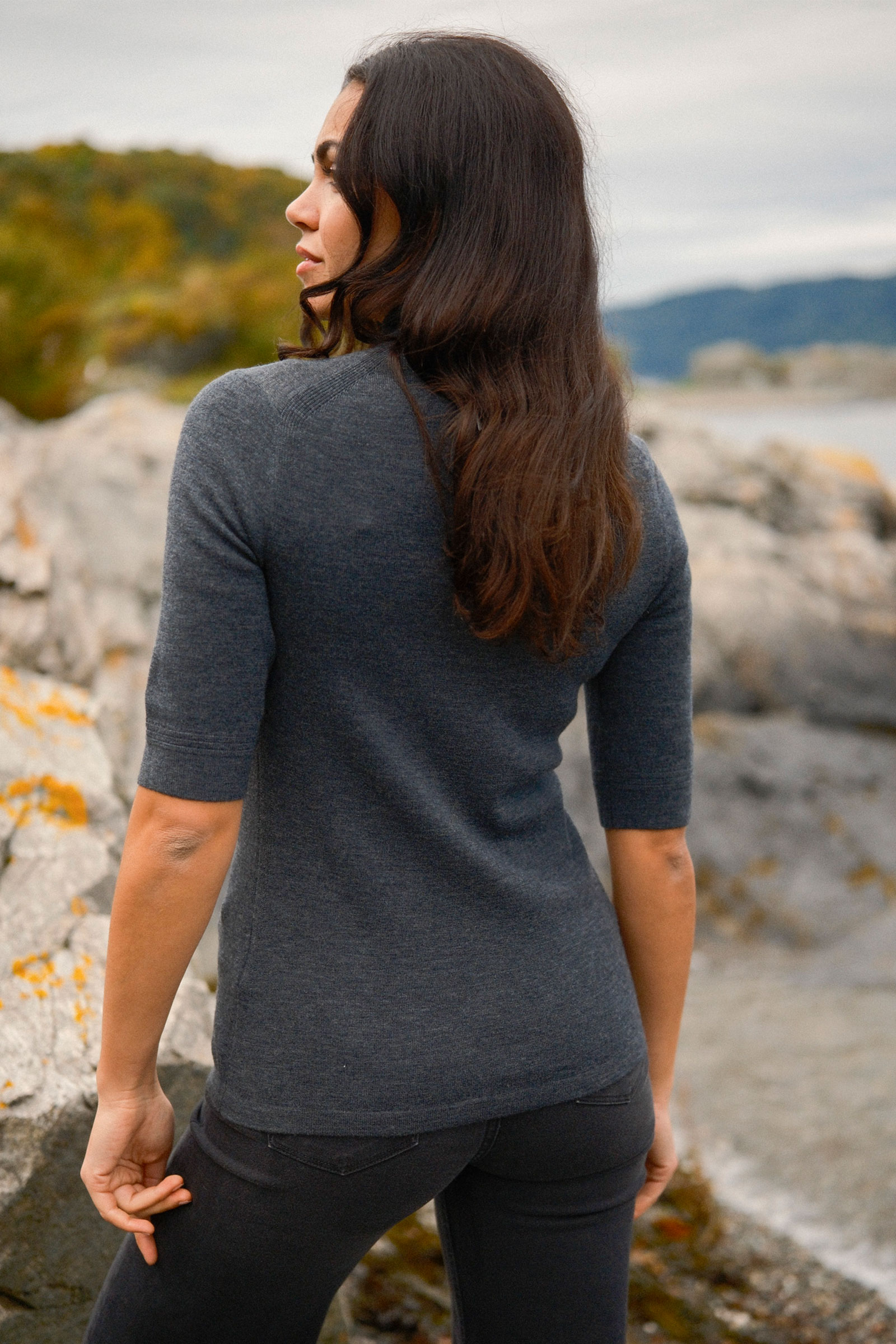Nefeli RWS Merino Pullover, Grey - Bilde 5