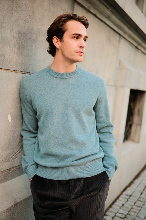 Isak Knit Sweater, Stormy Sea
