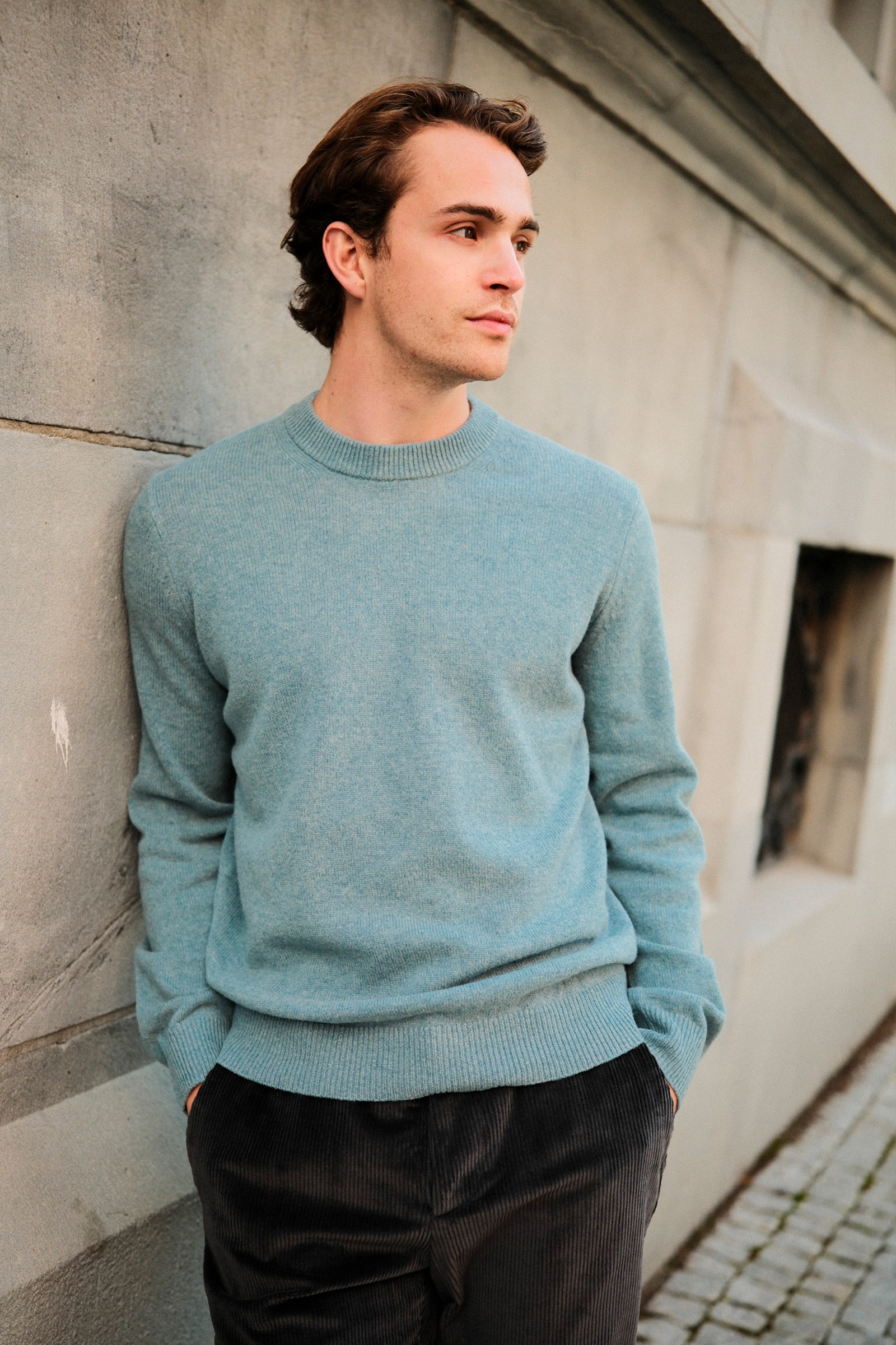Isak Knit Sweater, Stormy Sea