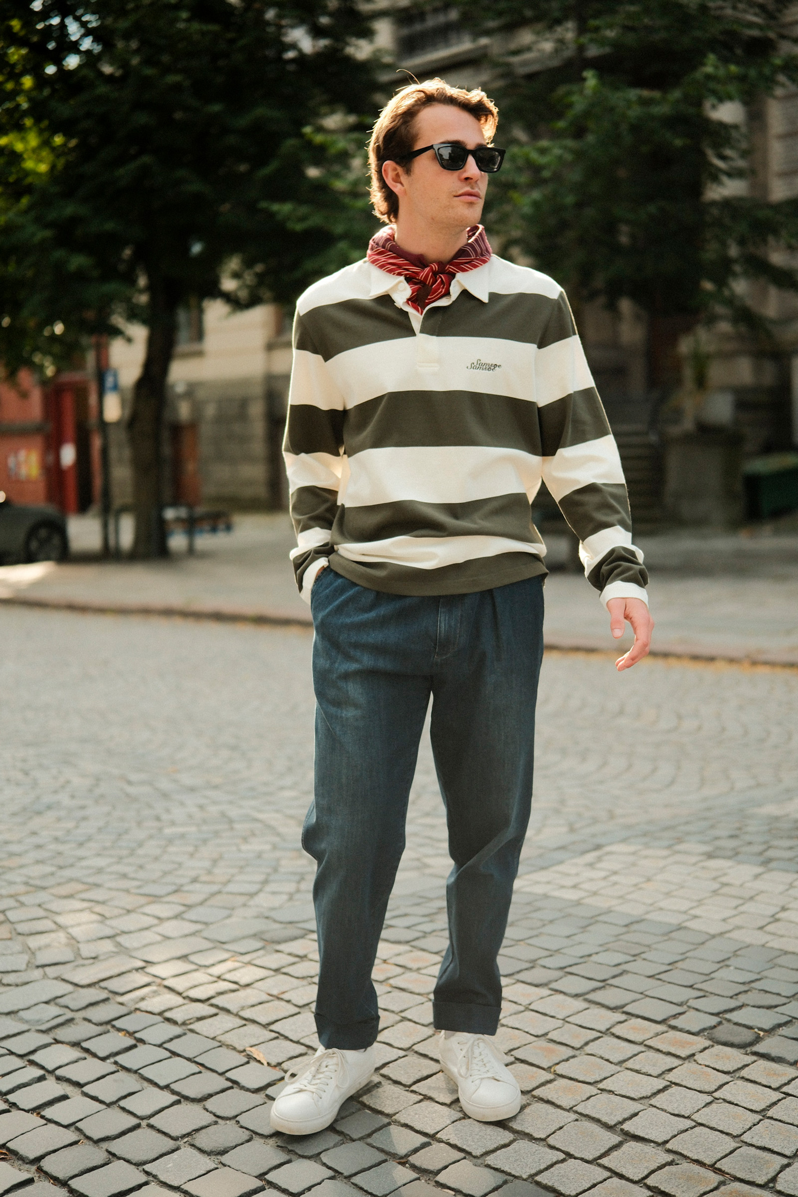 Sakevin X Polo LS 15512, Forest Night Stripes - Bilde 5