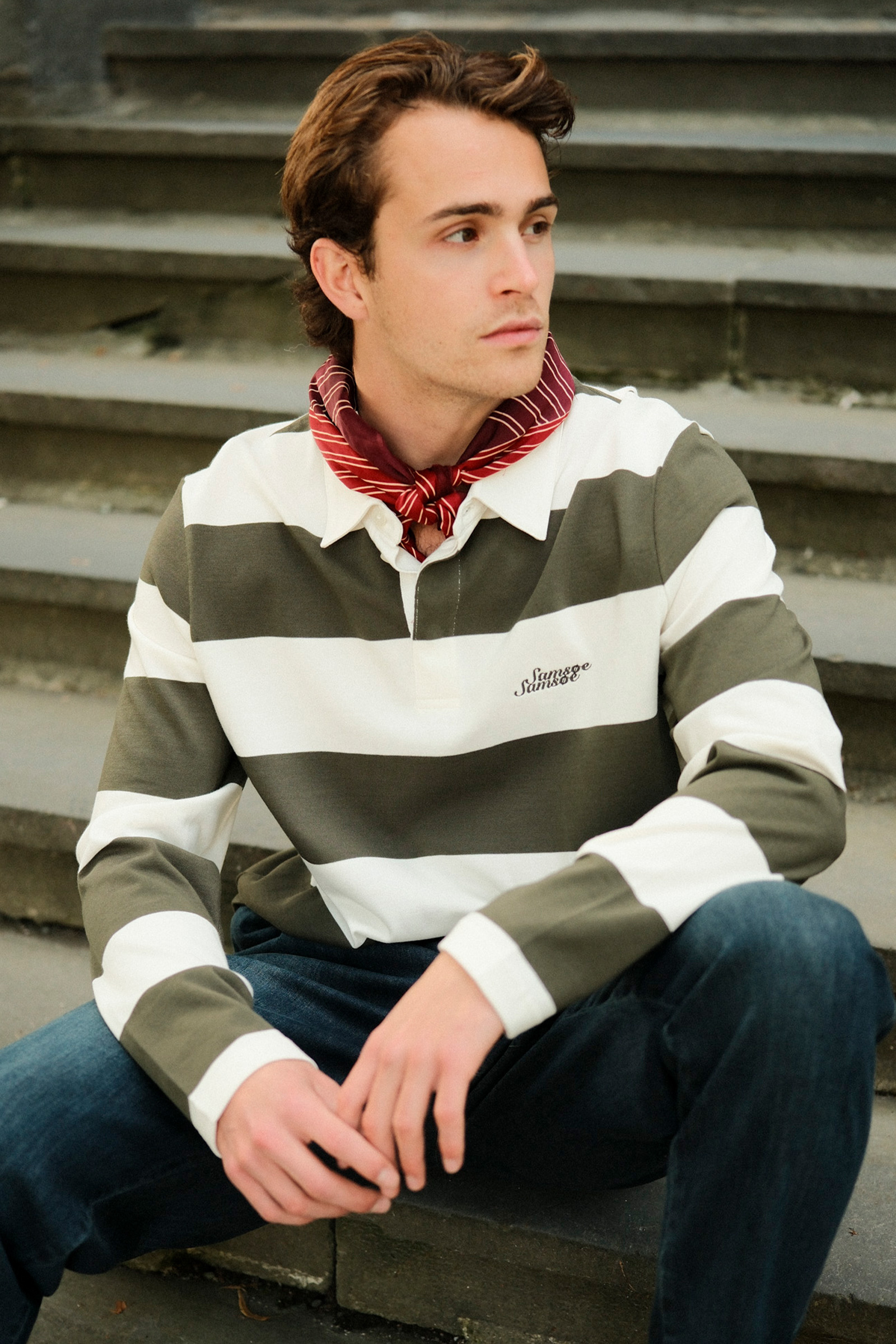 Sakevin X Polo LS 15512, Forest Night Stripes - Bilde 2