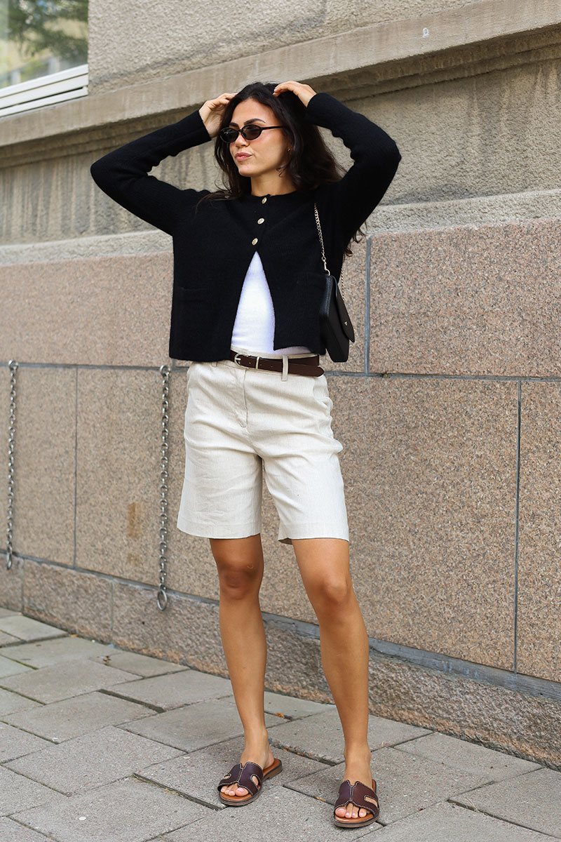 Sienna Rib Cardigan, Sort - Bilde 3
