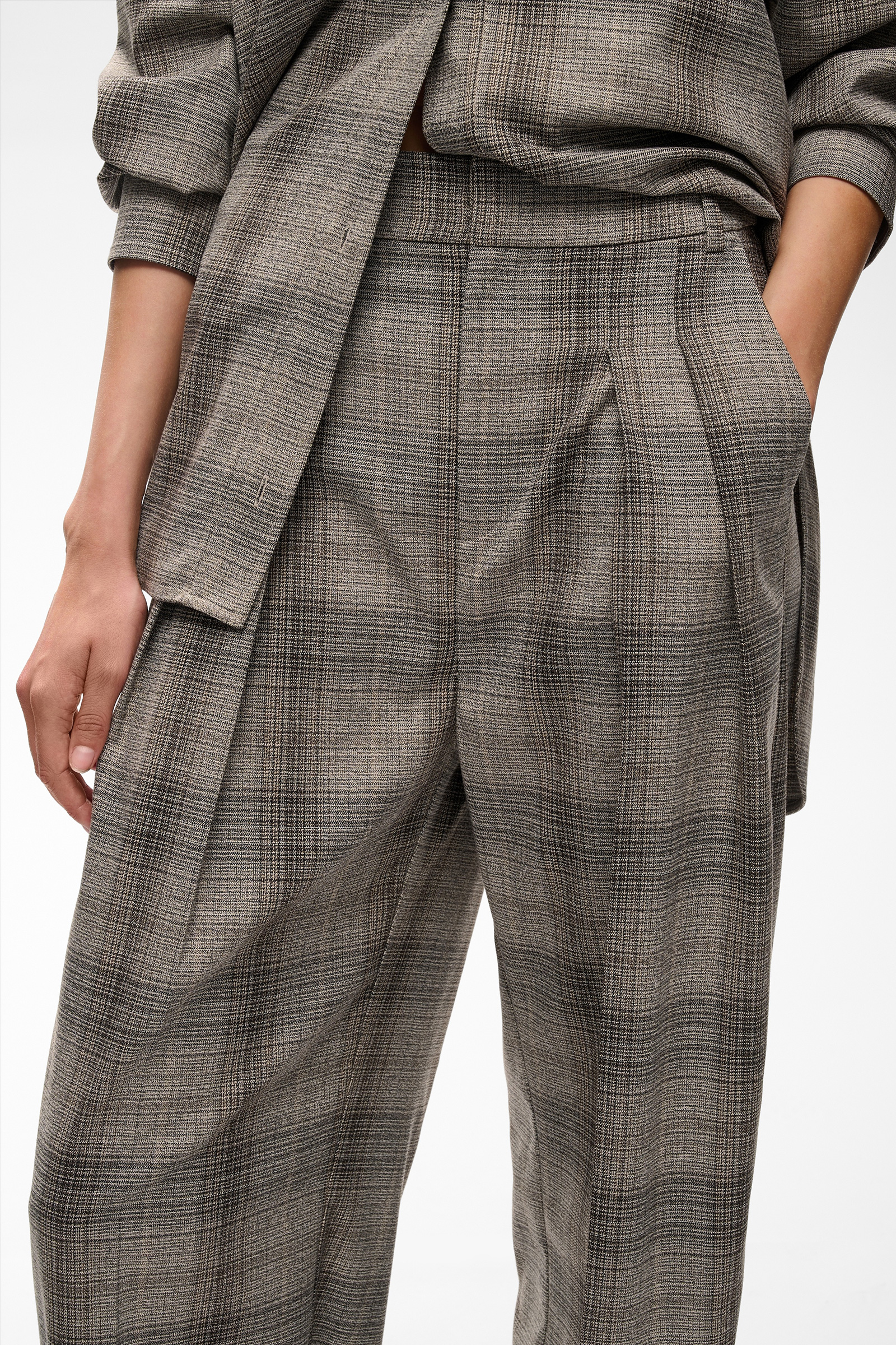 CheckieIW Barrel Pant, Brown Fall Check - Bilde 6