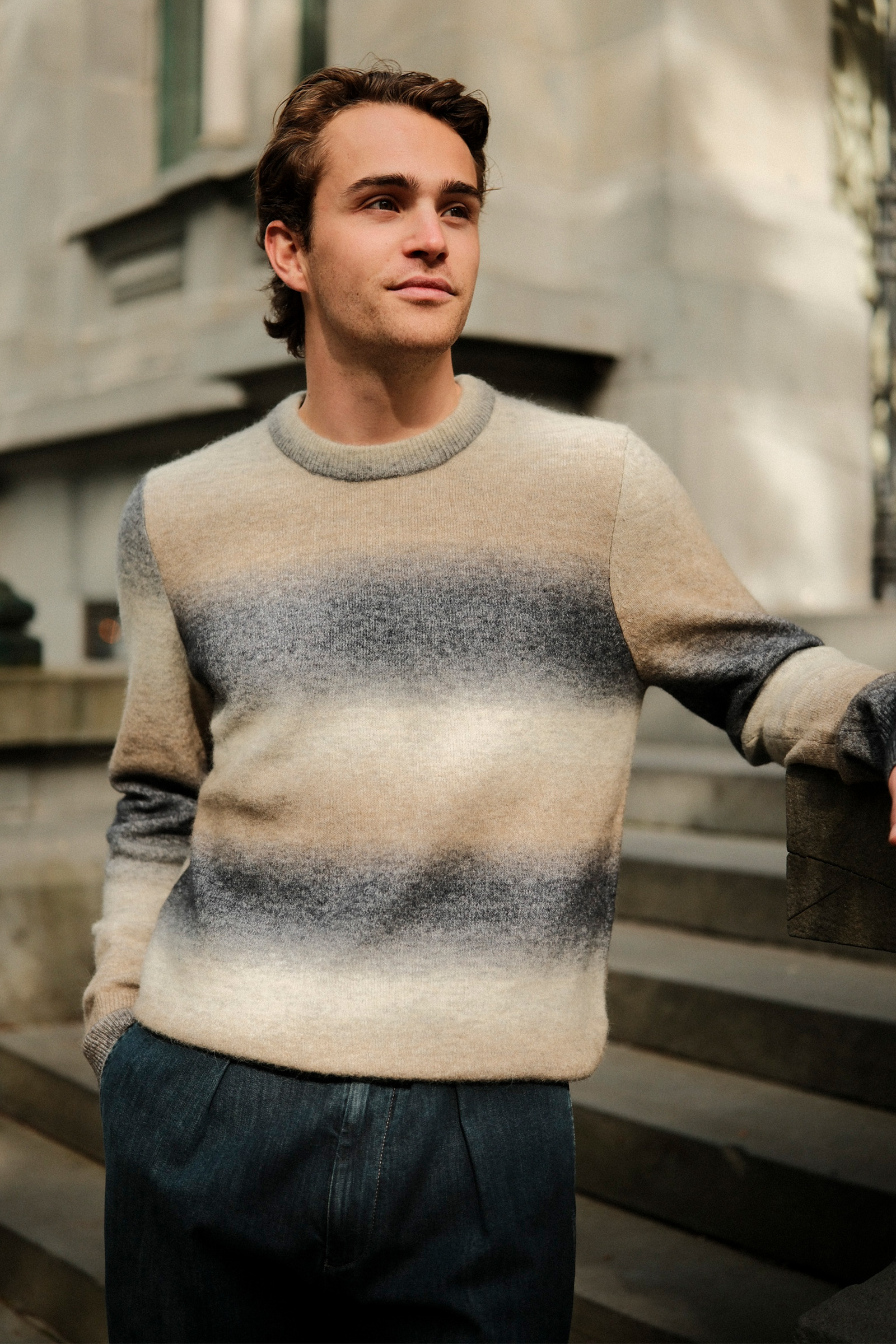 Aiden Crew Neck, Salute Stripes