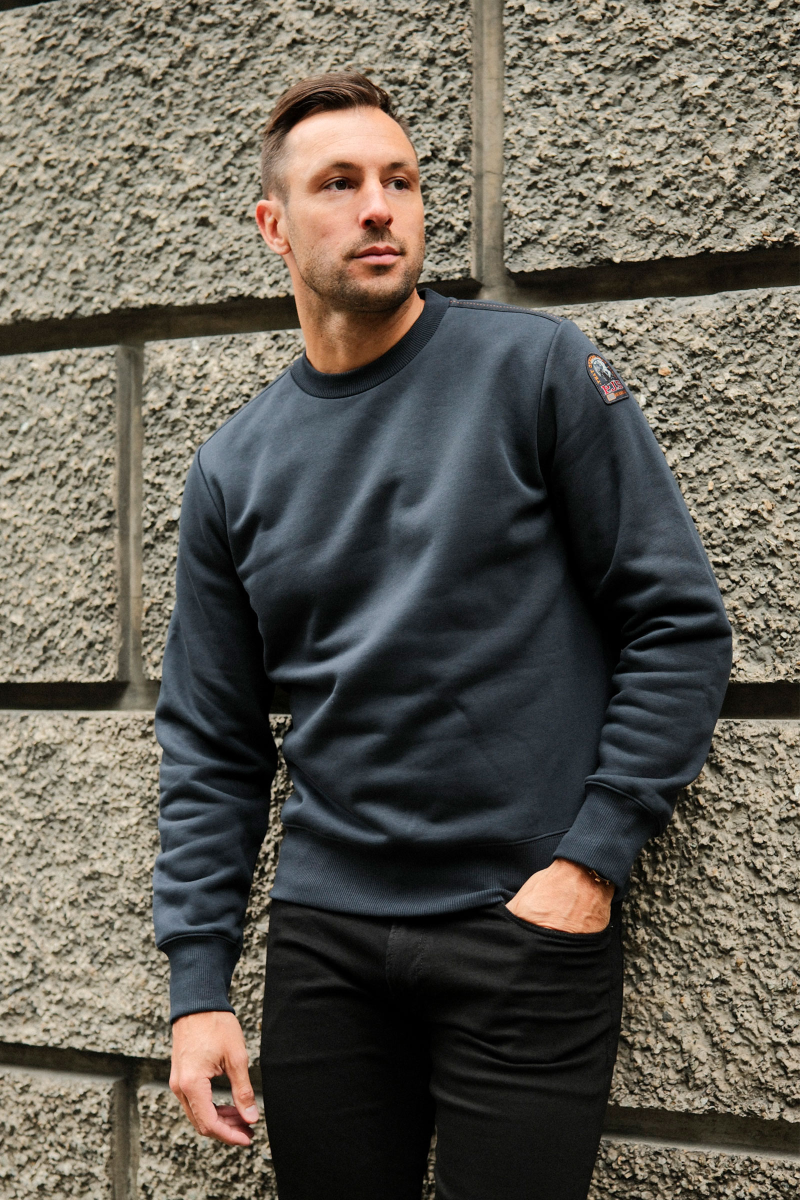 Basic Braw Crewneck Sweater, Mørk Blå - Bilde 2