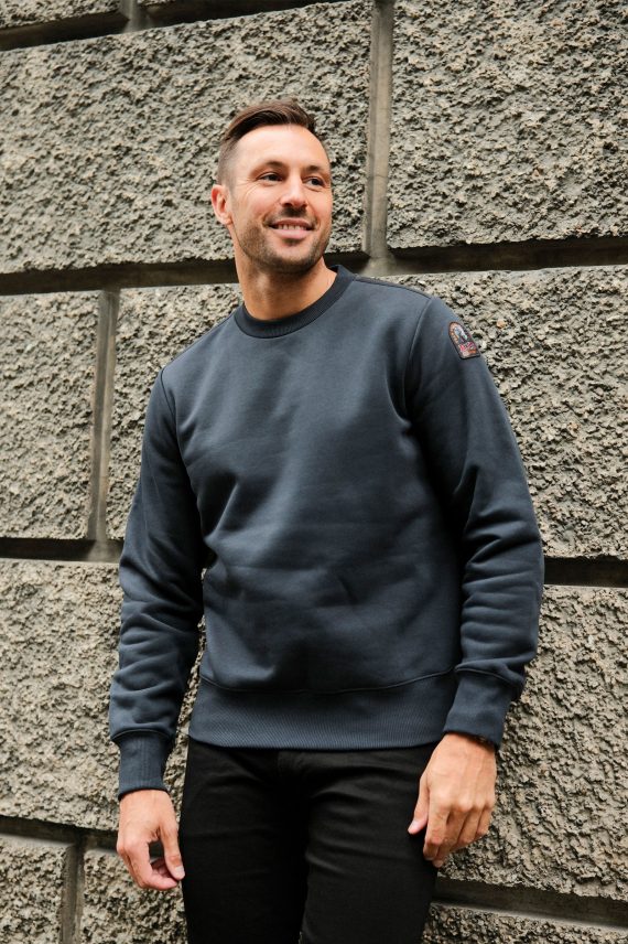 Basic Braw Crewneck Sweater, Mørk Blå