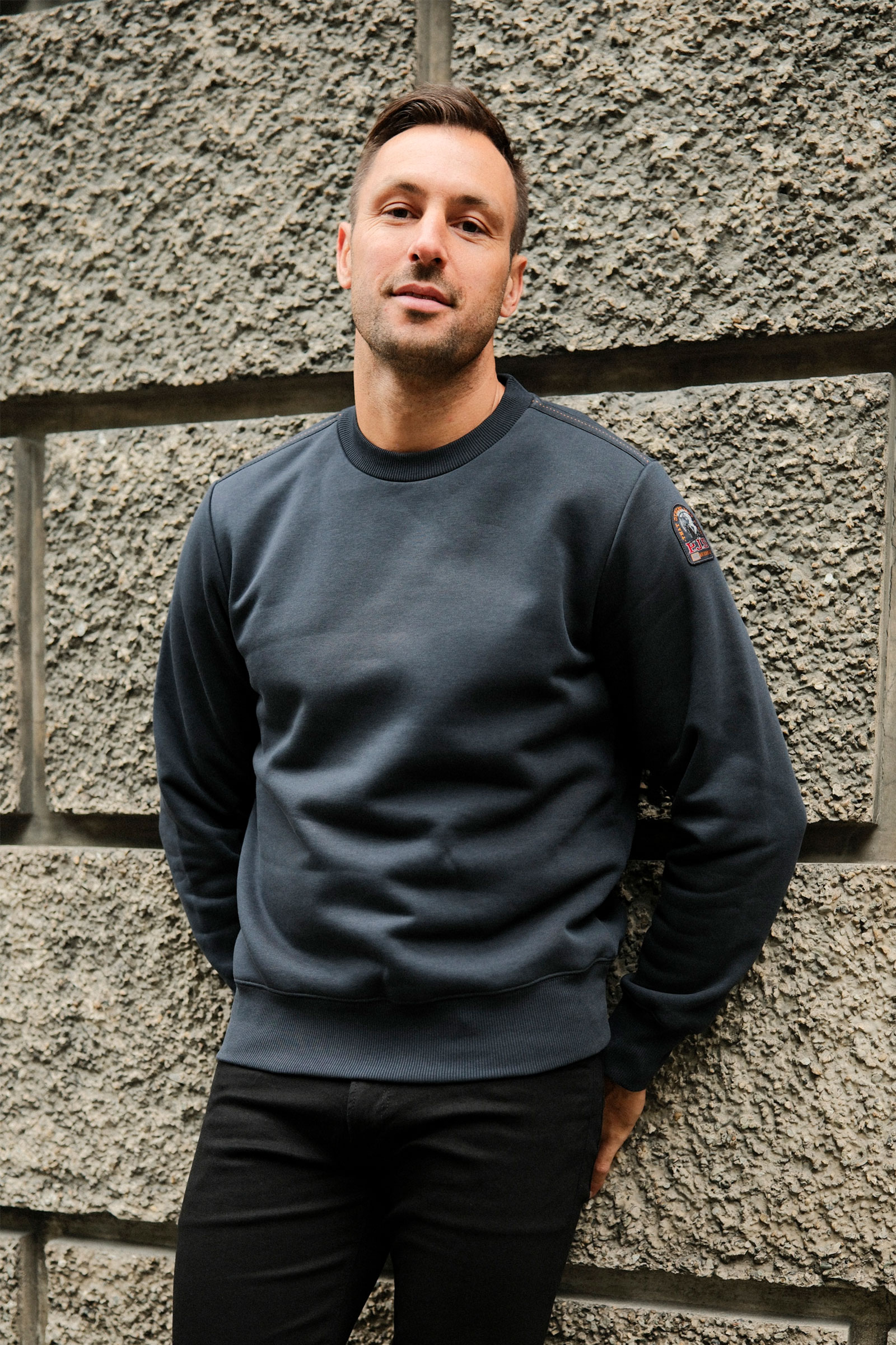 Basic Braw Crewneck Sweater, Mørk Blå - Bilde 3