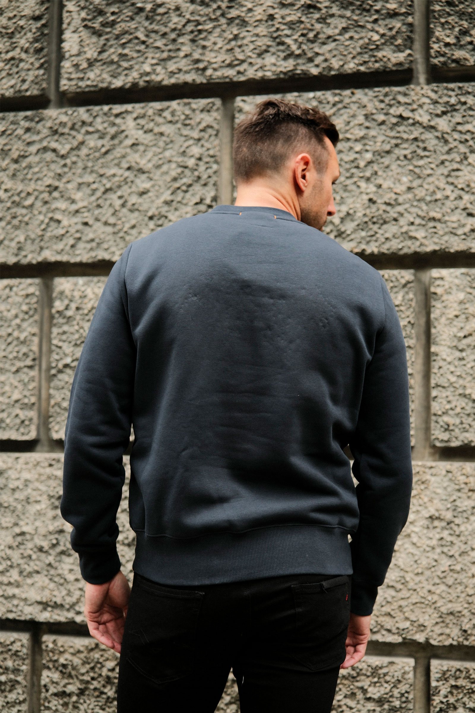 Basic Braw Crewneck Sweater, Mørk Blå - Bilde 6