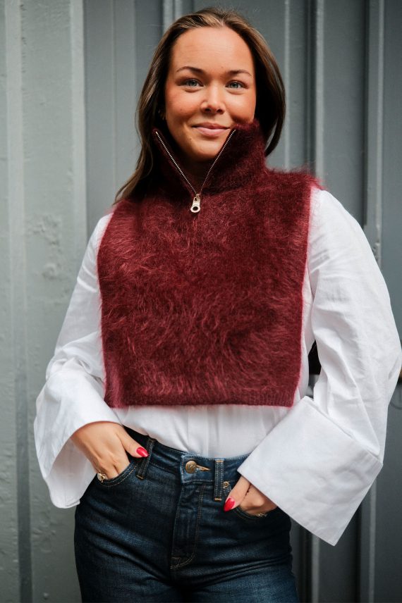 Belinda Chunky High Neck, Oxblood