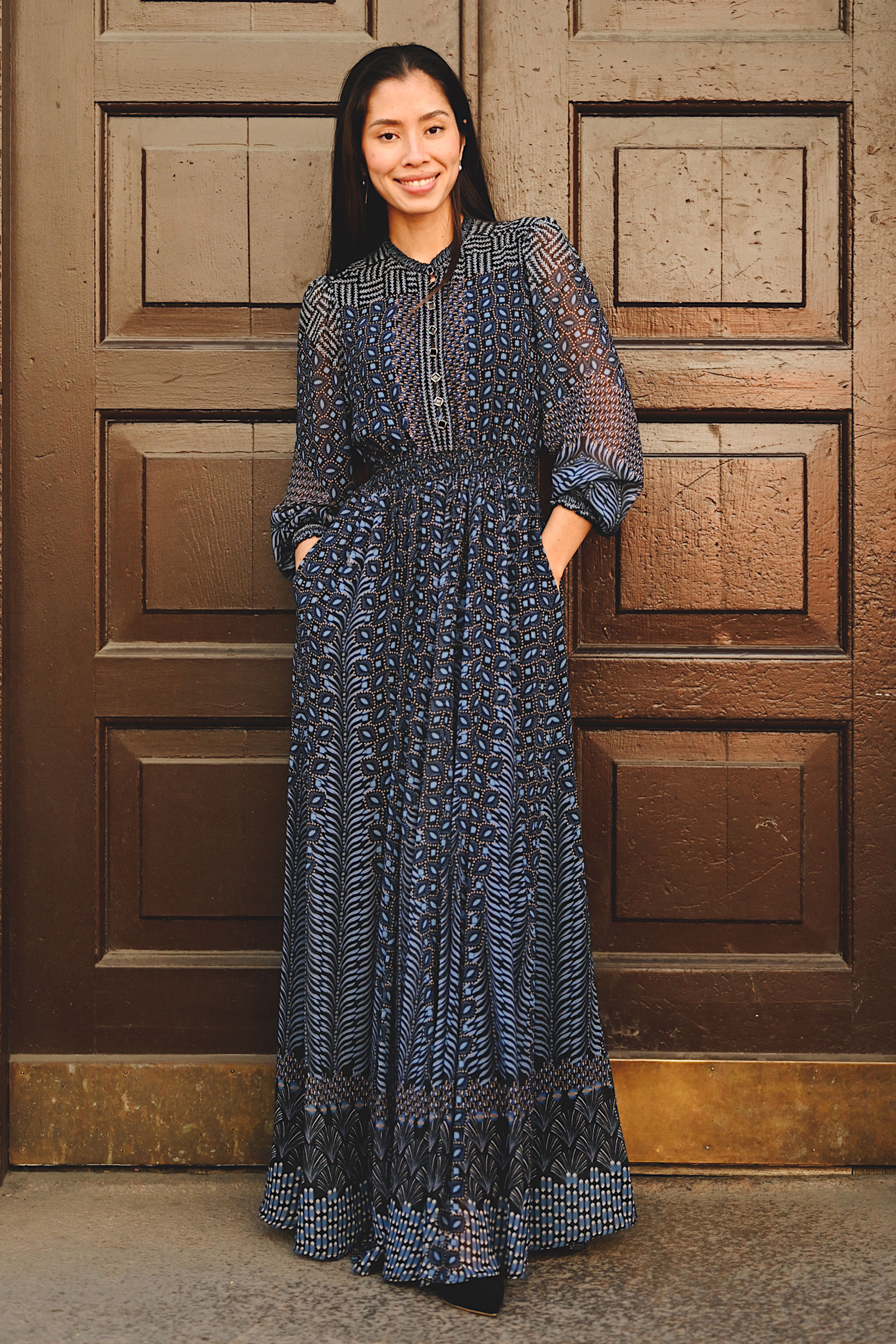 Blythe Dress, Navy - Bilde 6