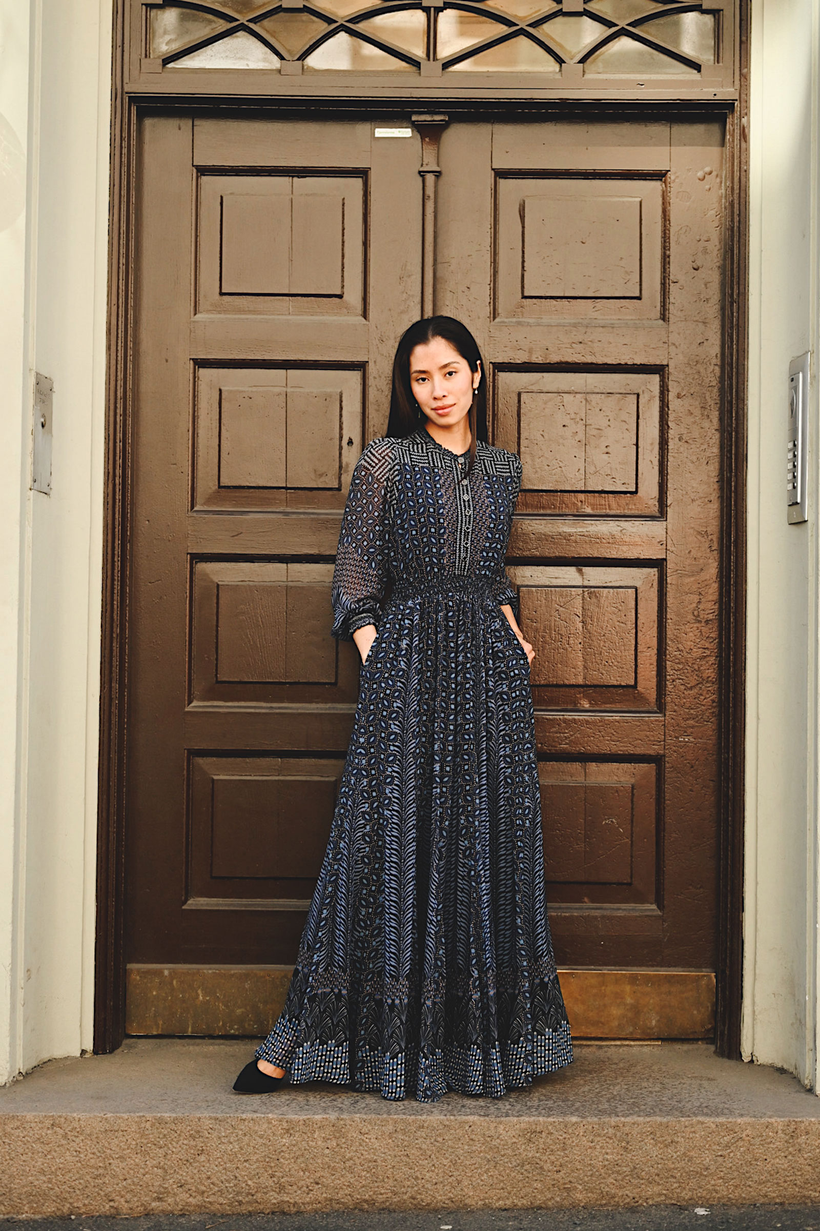 Blythe Dress, Navy - Bilde 3