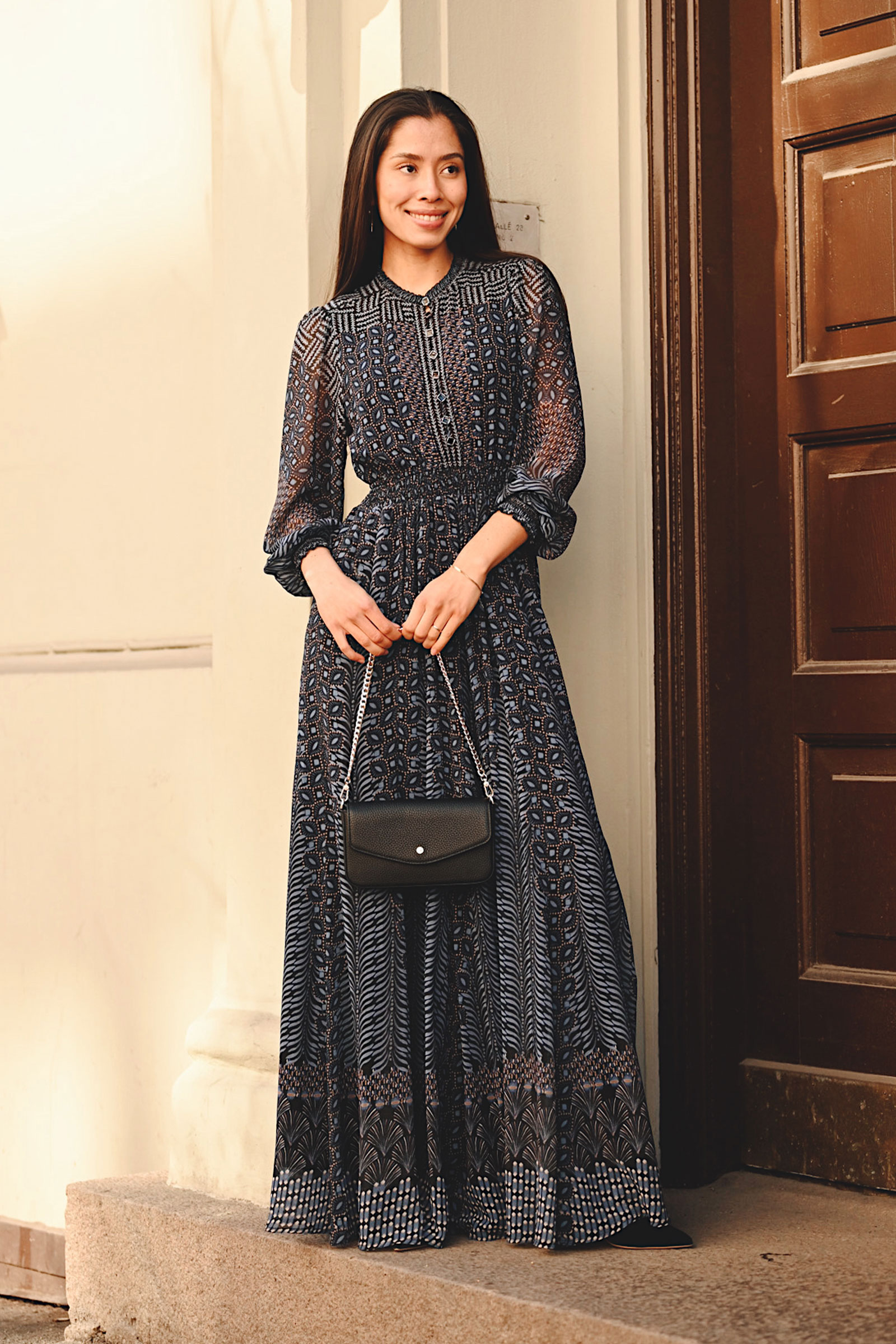 Blythe Dress, Navy - Bilde 5