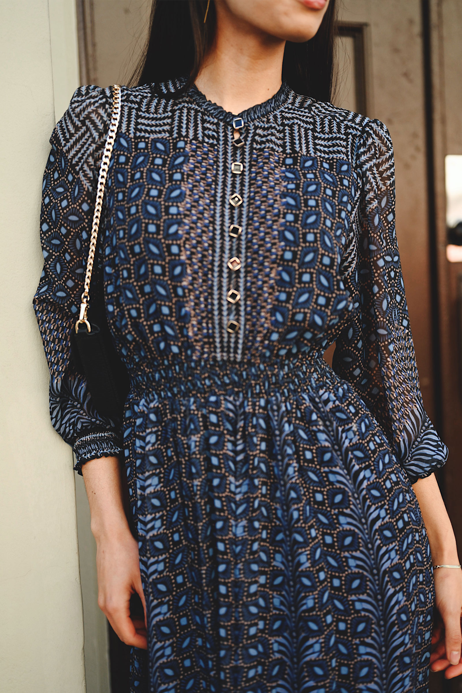 Blythe Dress, Navy - Bilde 4