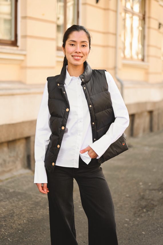 Amy Down Vest, Black