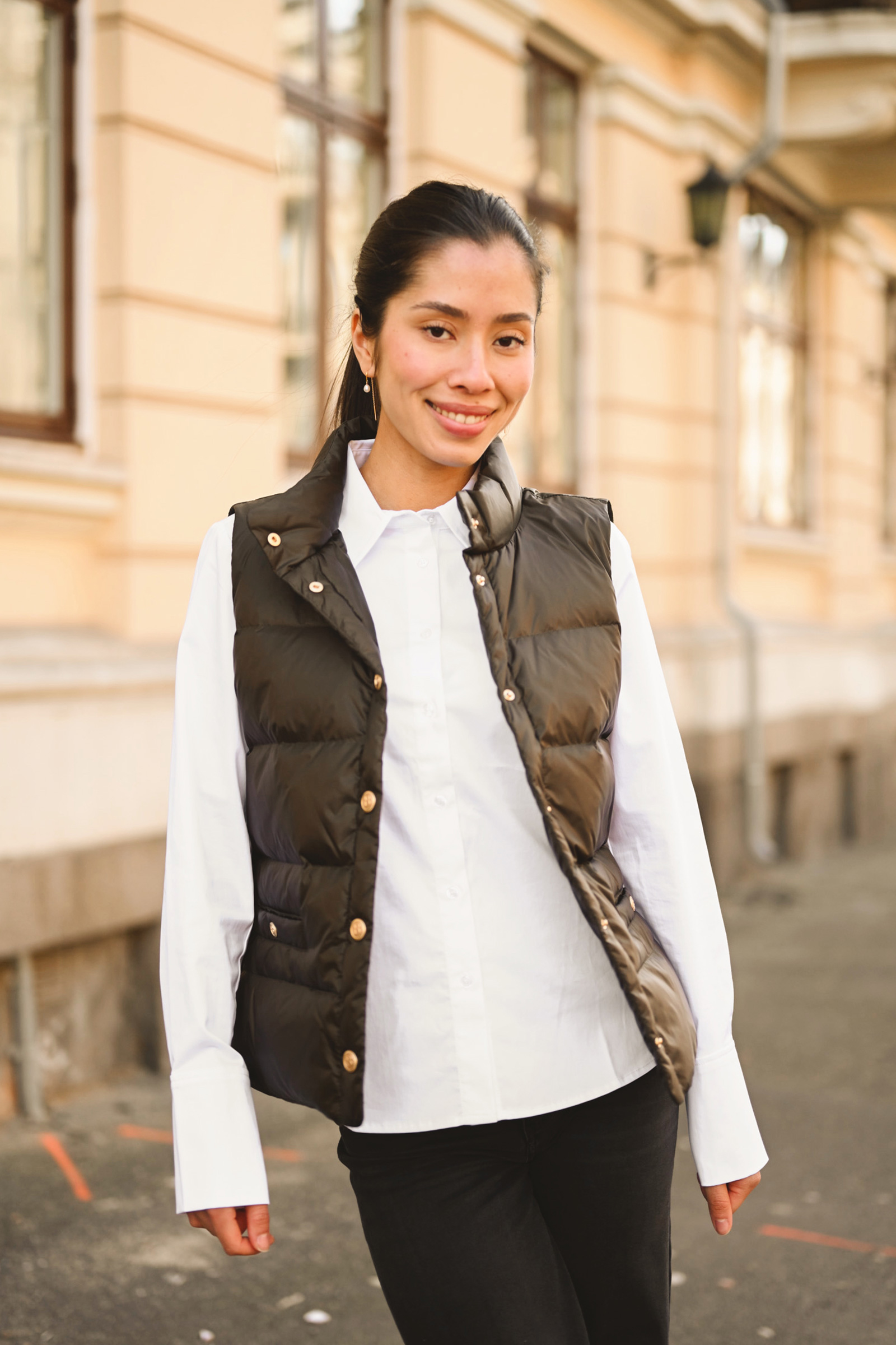 Amy Down Vest, Black - Bilde 3