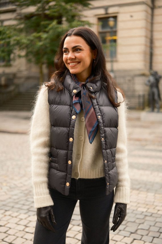 Amy Down Vest, Black