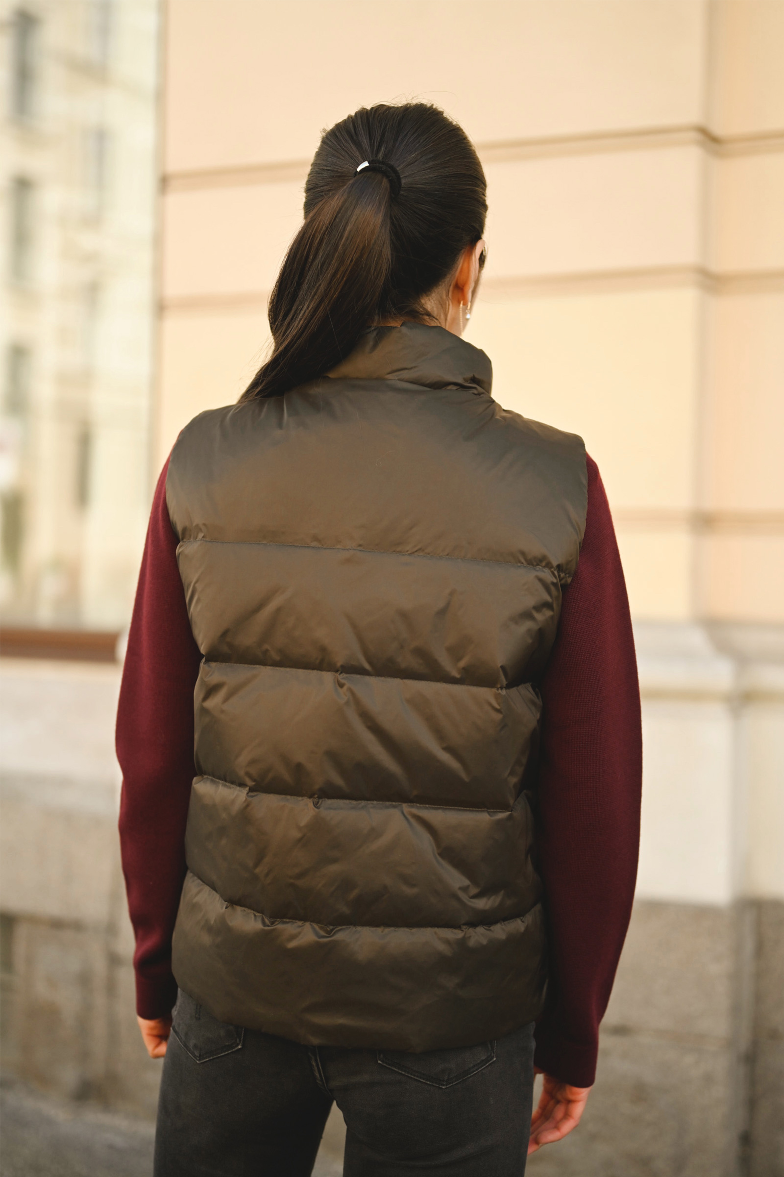 Amy Down Vest, Brun - Bilde 2