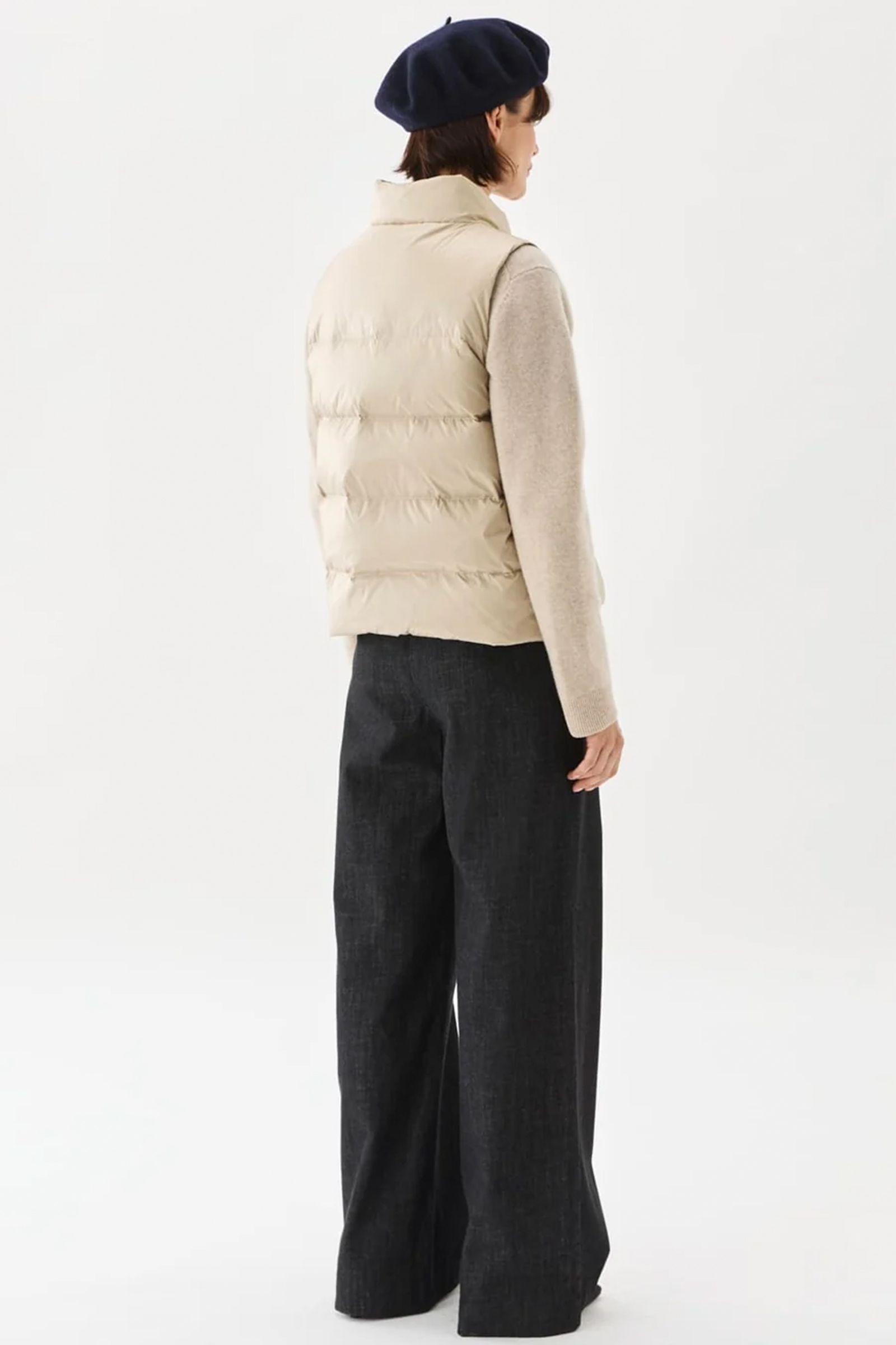Amy Down Vest, Light Beige - Bilde 2