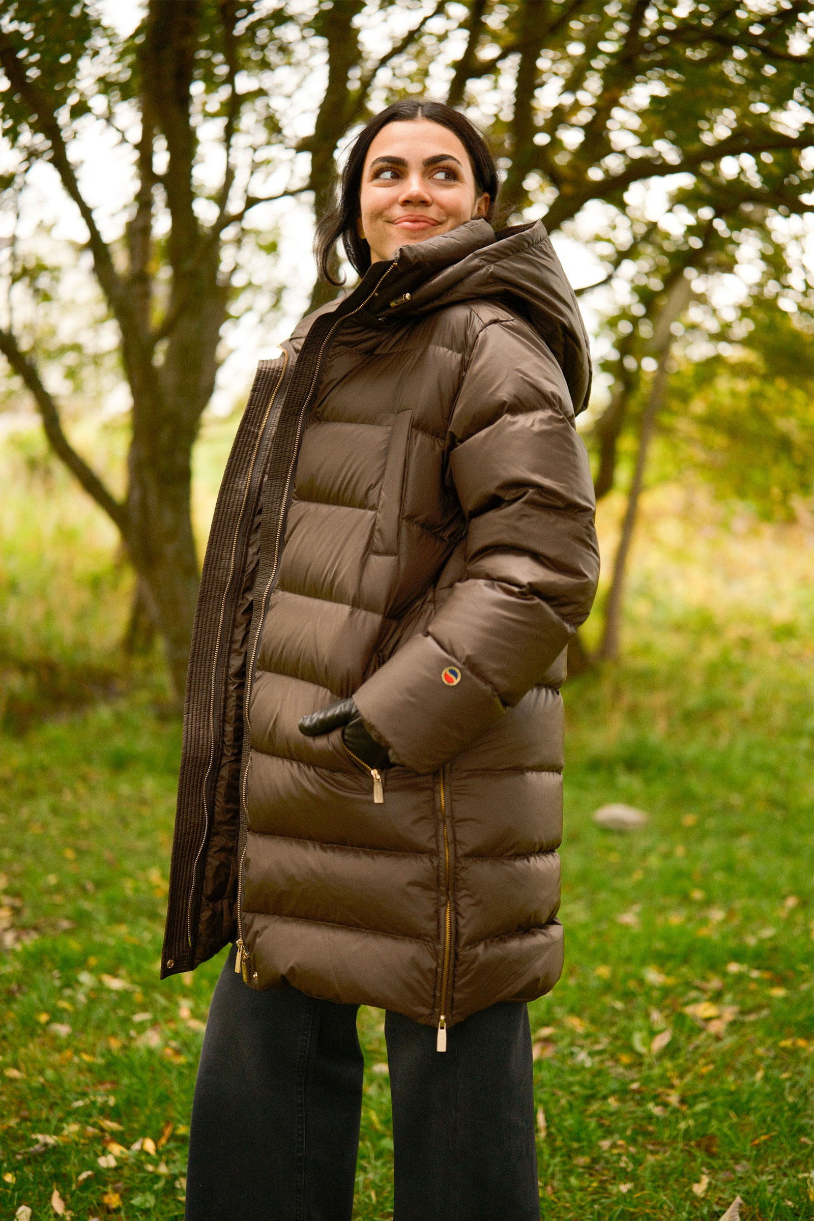 Flisa Down Jacket, Brown - Bilde 10