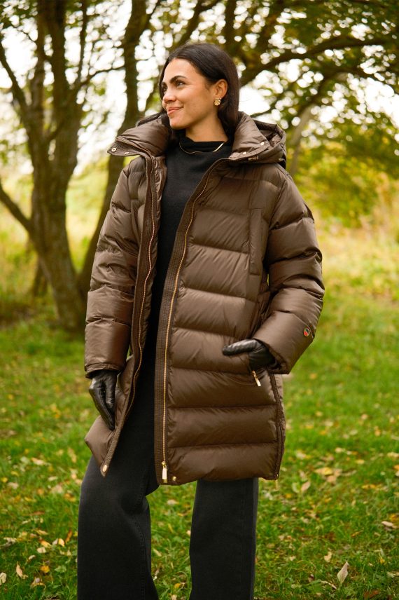 Flisa Down Jacket, Brown
