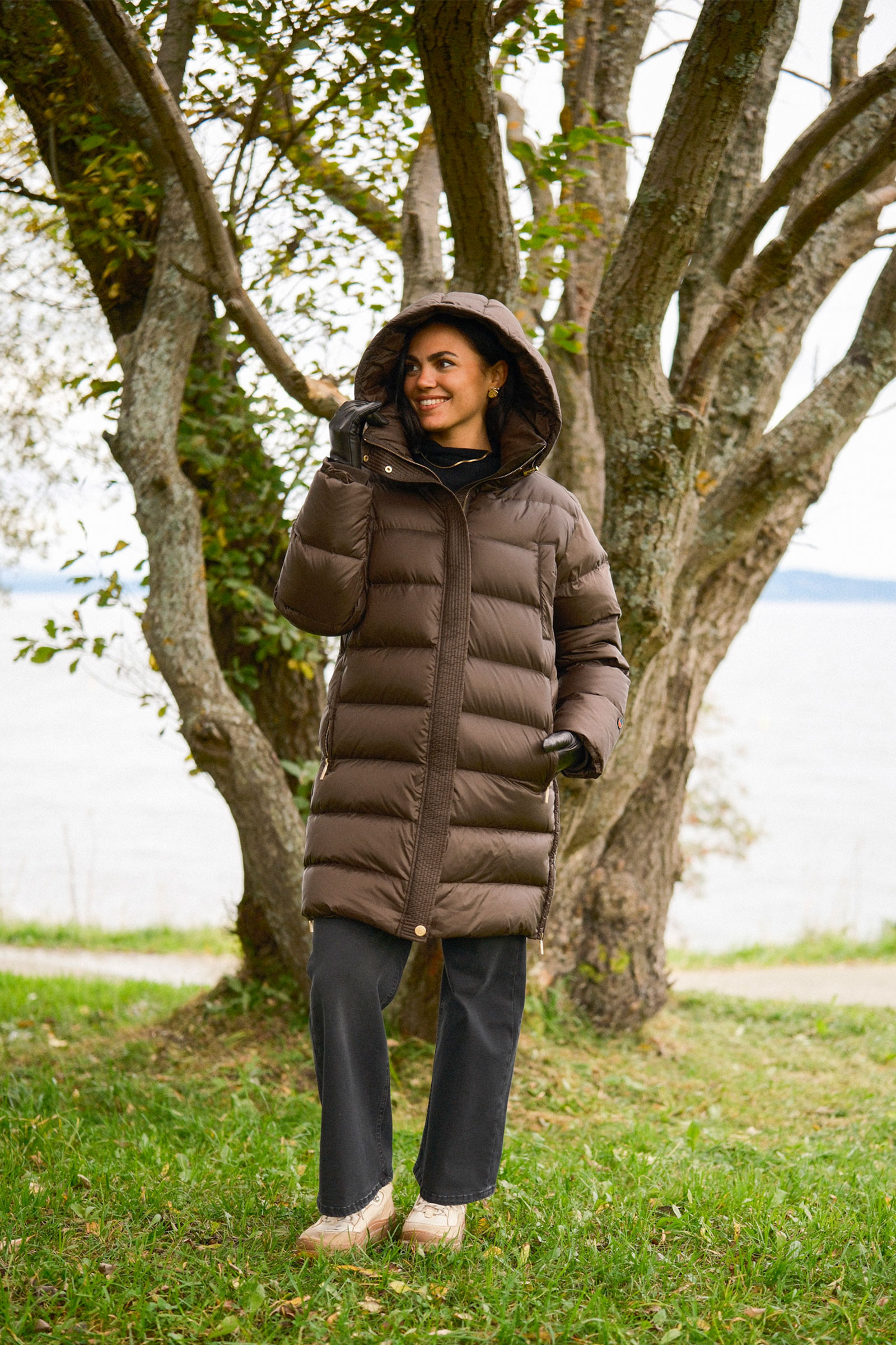 Flisa Down Jacket, Brown - Bilde 6