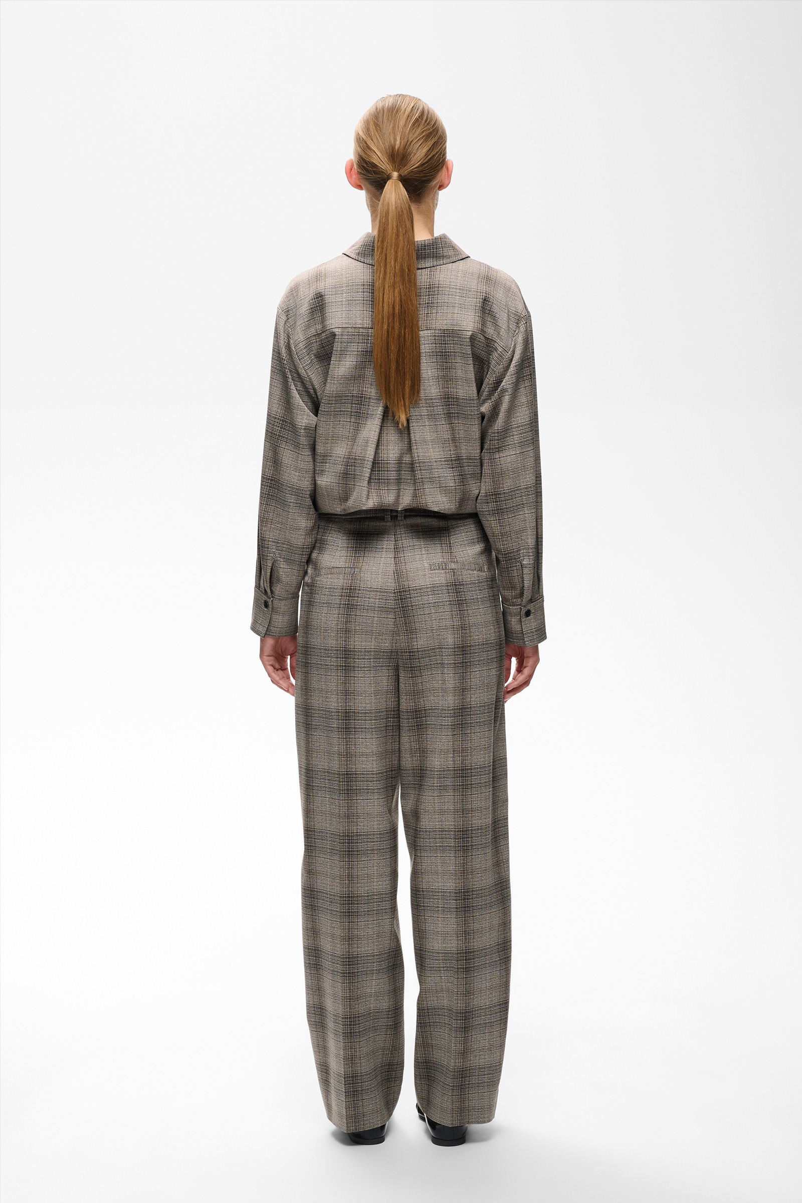 CheckieIW Barrel Pant, Brown Fall Check - Bilde 4