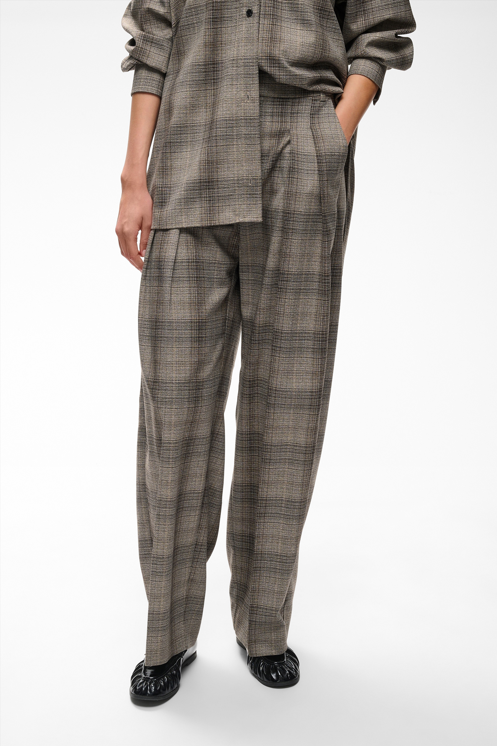 CheckieIW Barrel Pant, Brown Fall Check - Bilde 5