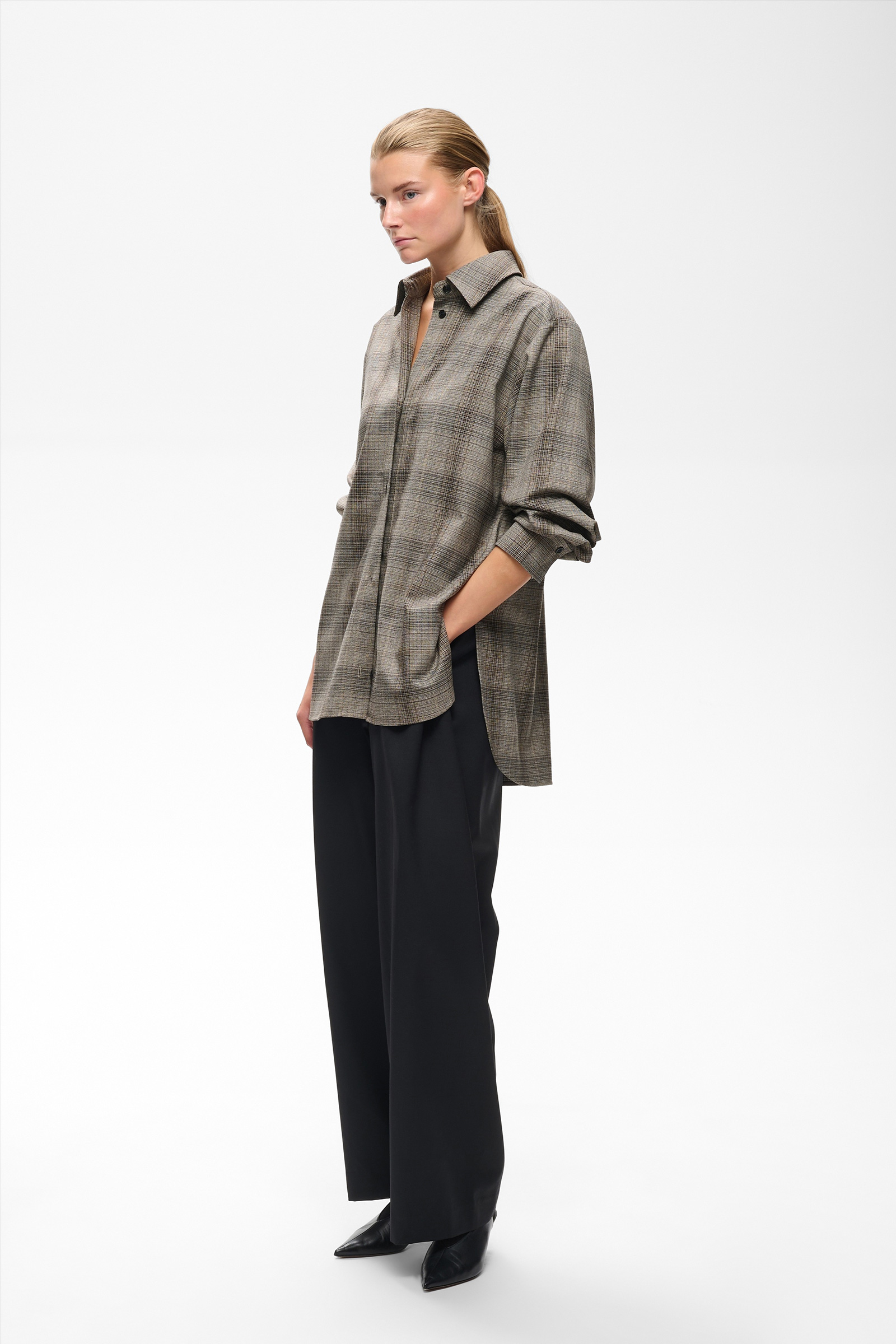 CheckieIW Shirt Jacket, Brown Fall Check - Bilde 3