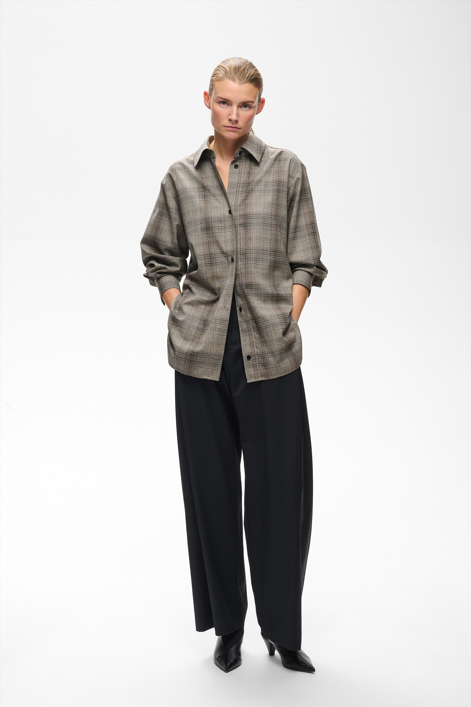 CheckieIW Shirt Jacket, Brown Fall Check - Bilde 4