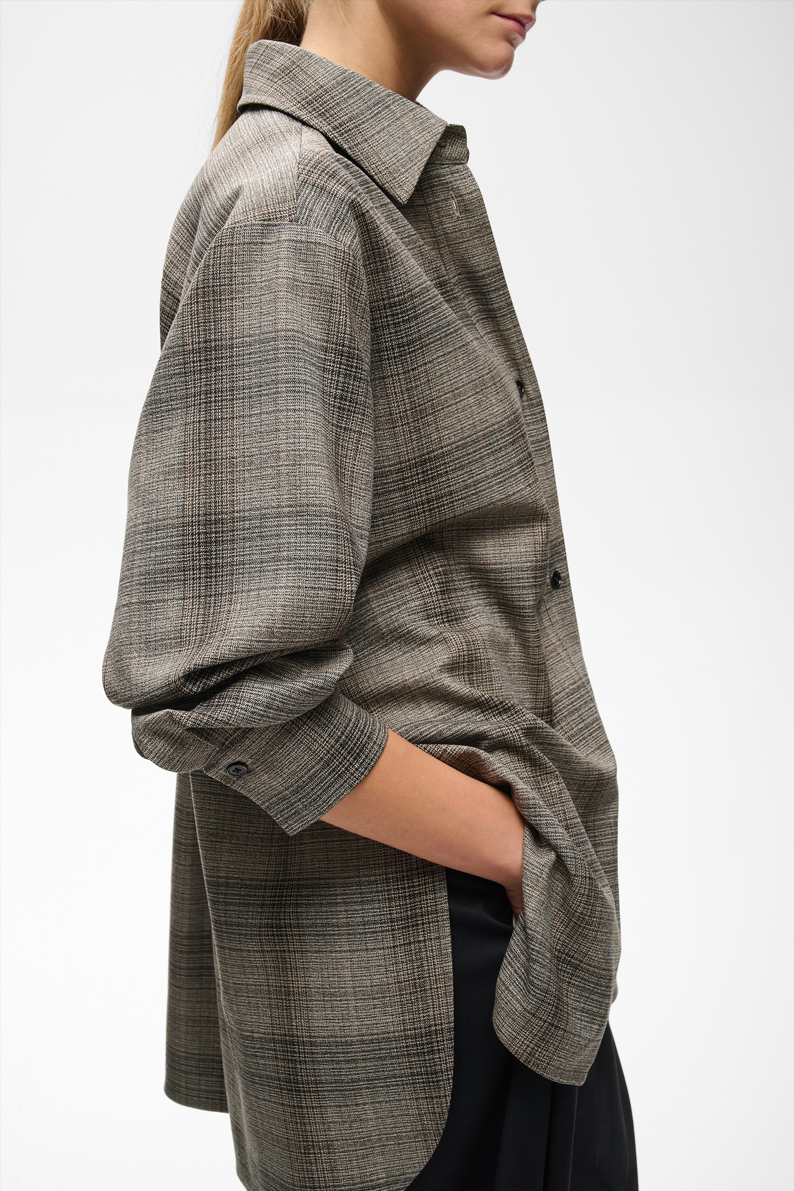CheckieIW Shirt Jacket, Brown Fall Check - Bilde 6