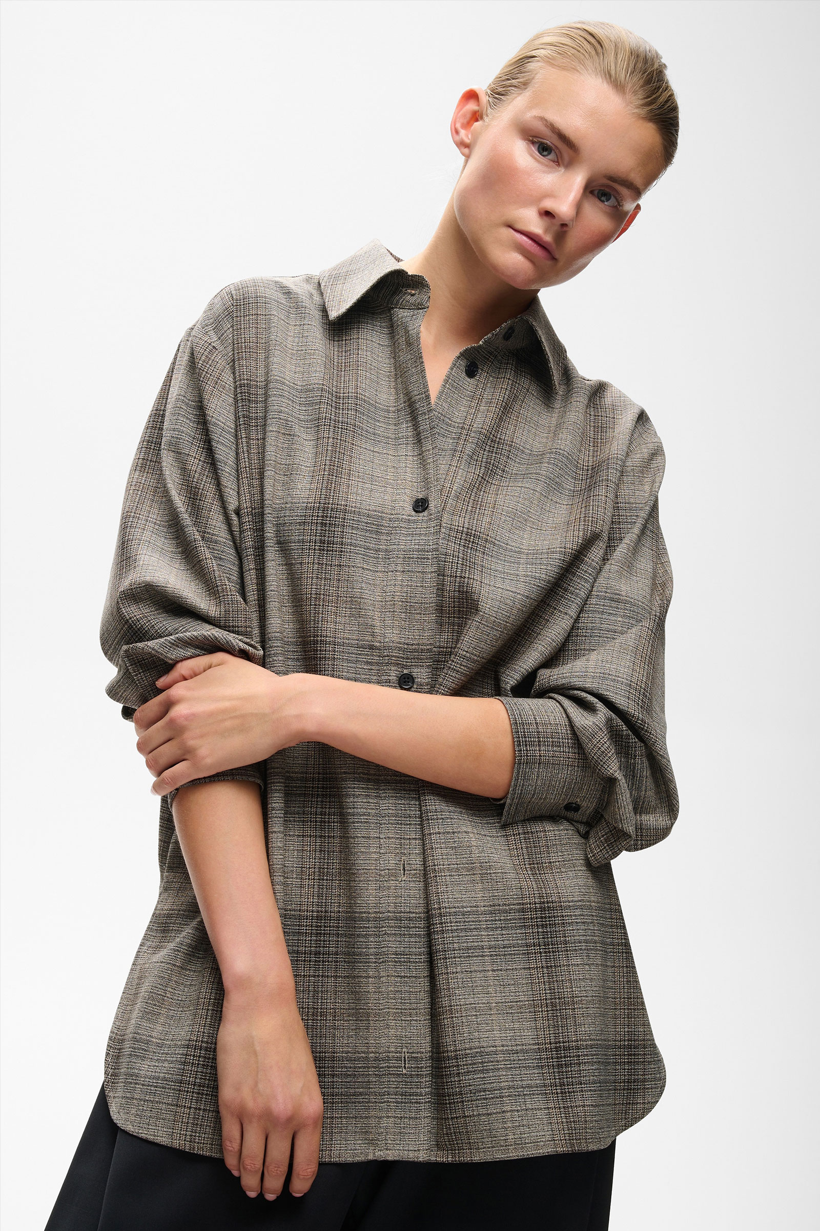 CheckieIW Shirt Jacket, Brown Fall Check - Bilde 7