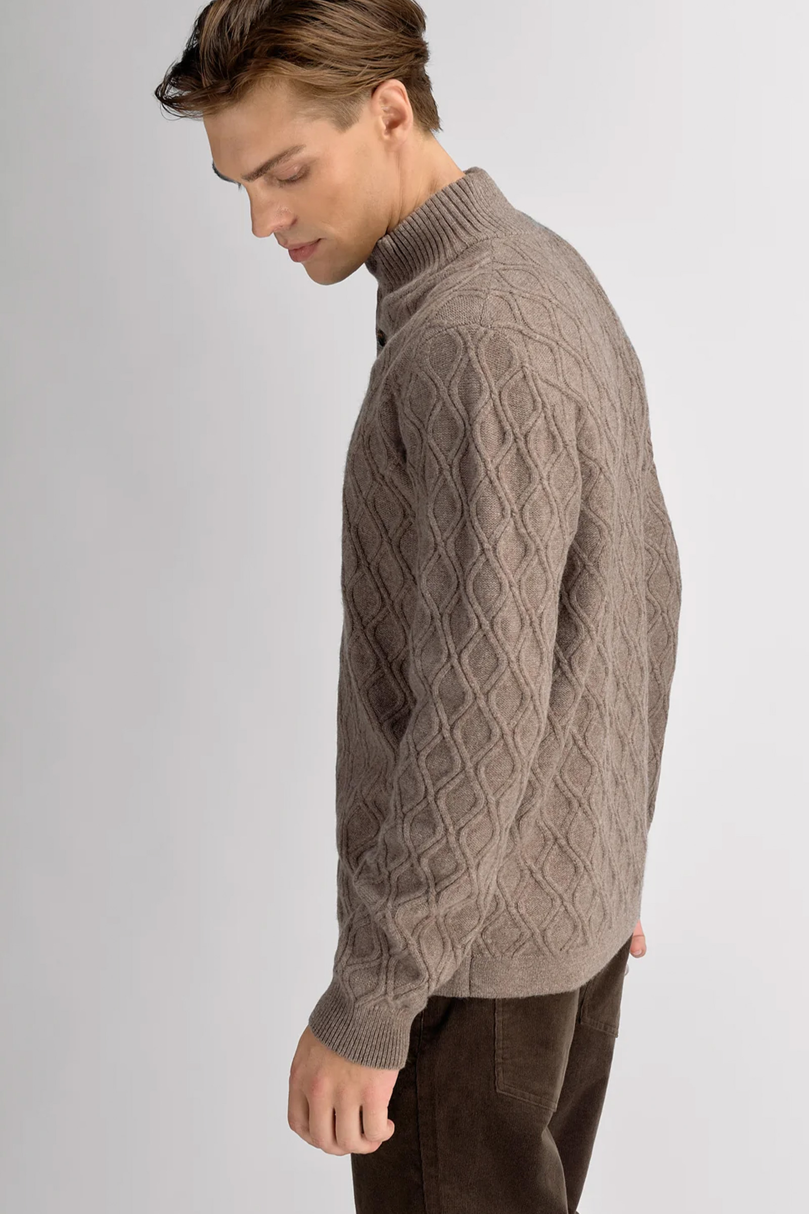 Ellintone Sweater, Mid Brown - Bilde 3