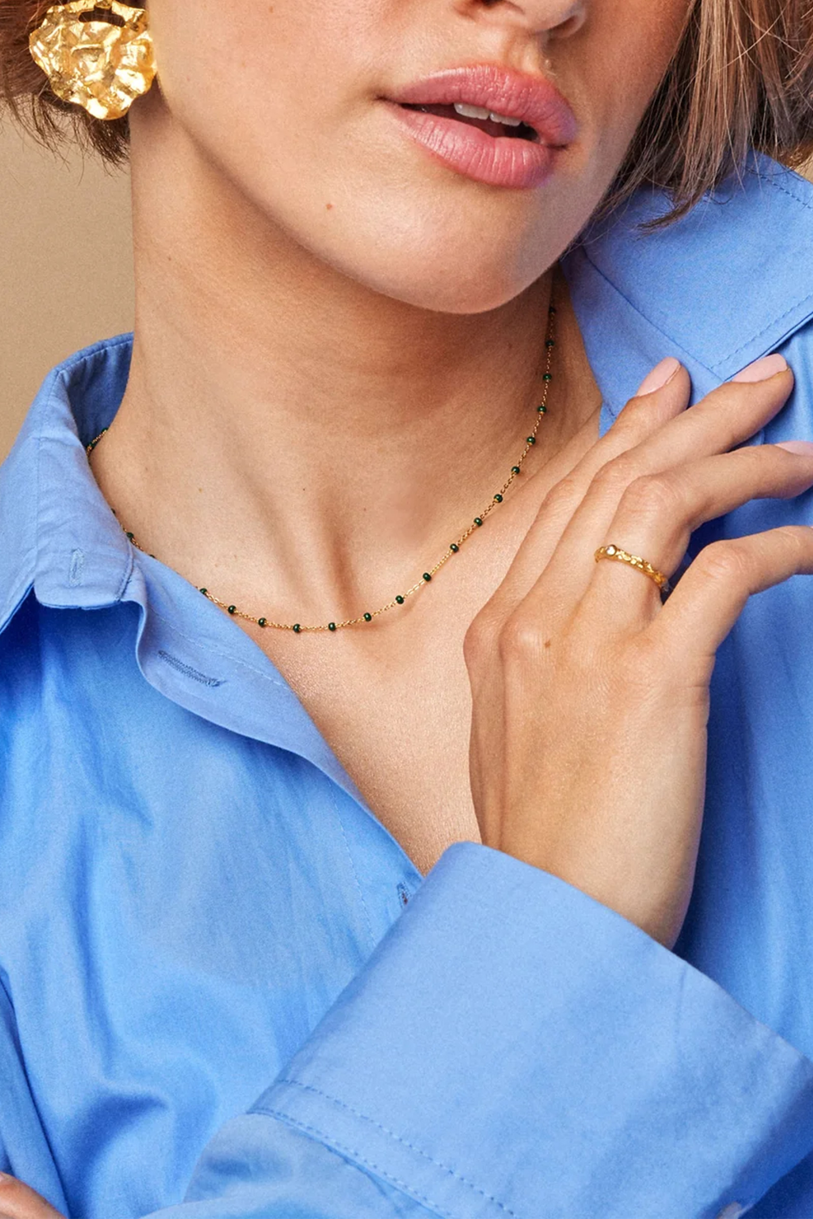 Lola Necklace, Petrol Green - Bilde 2