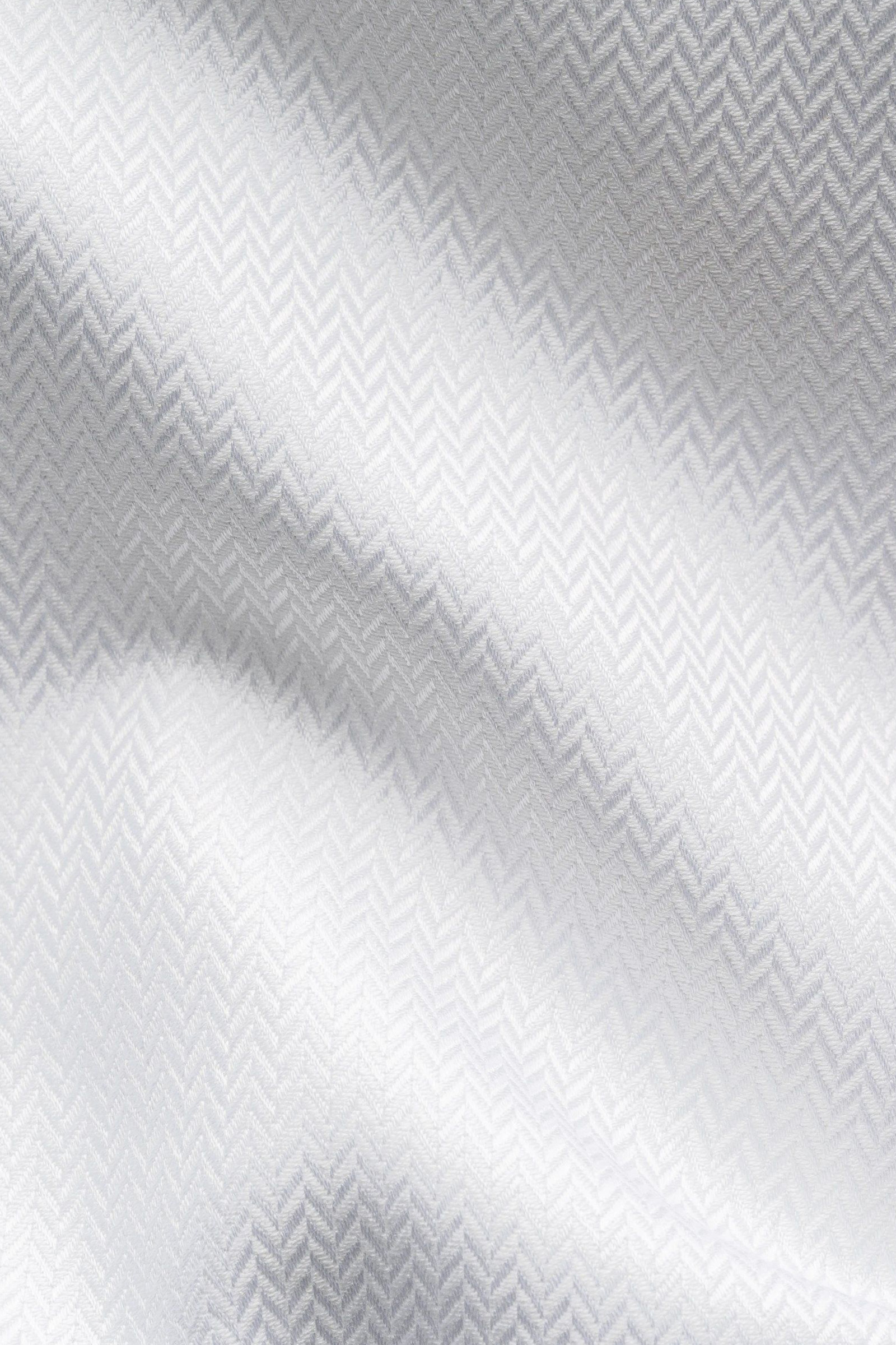 Slim Herringbone Signature Twill Shirt, Hvit - Bilde 2