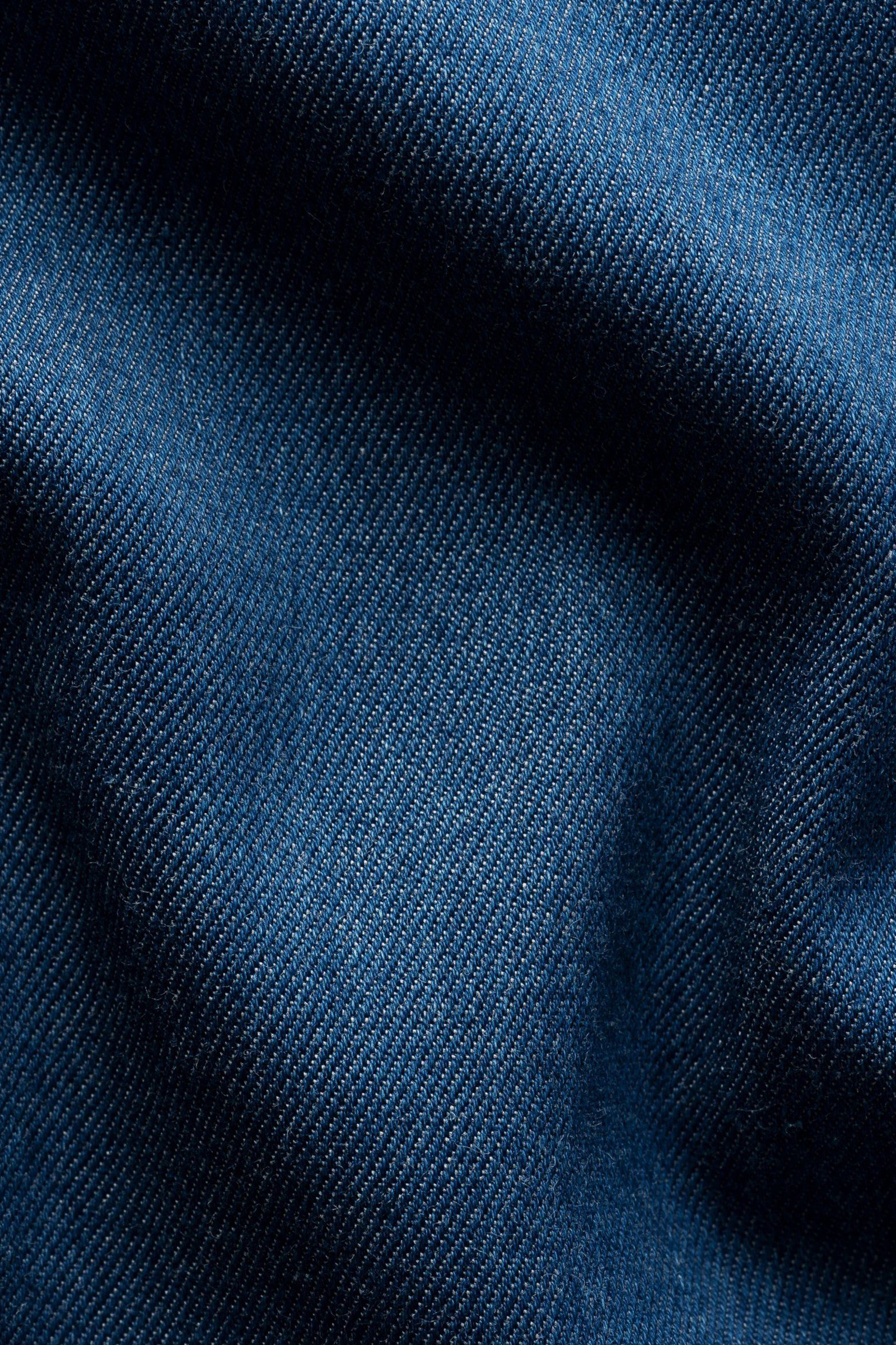 Denim Stretch Shirt, Blue - Bilde 4