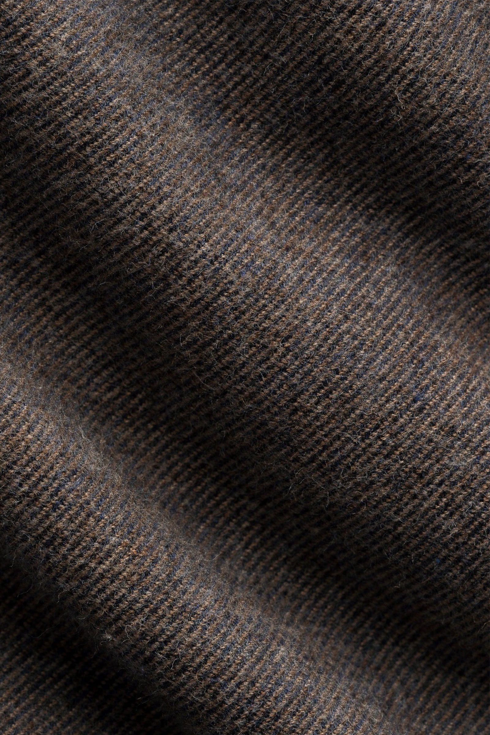 Solid Flannel Shirt, Mørk Brun - Bilde 3