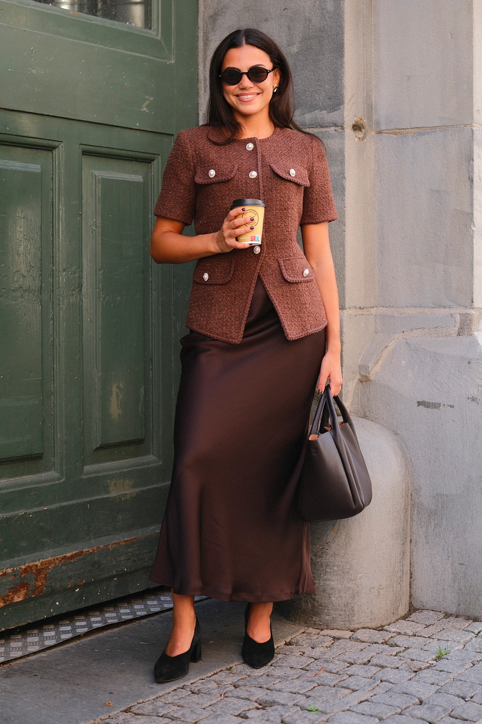 Gamma Skirt, Black Coffee