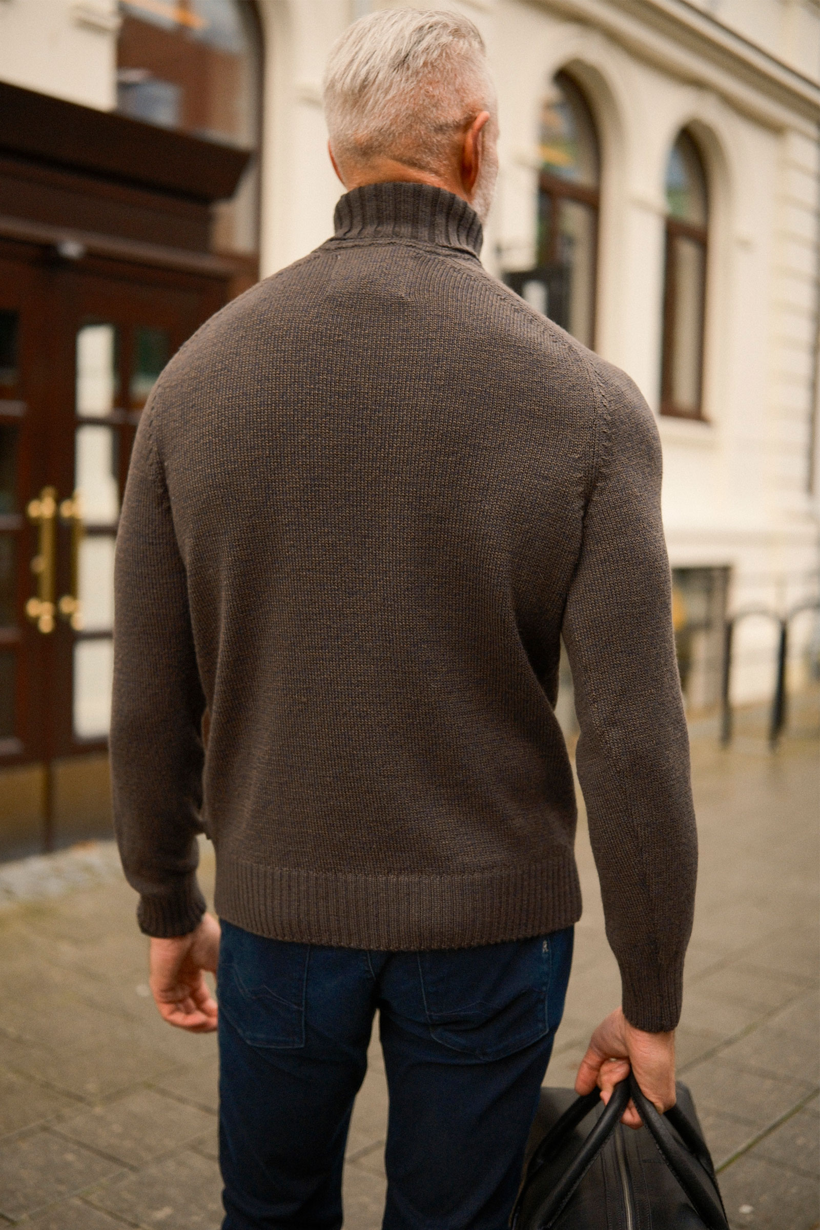 Mouline Turtleneck, Evening Blue - Bilde 2