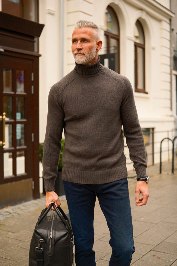 Mouline Turtleneck, Evening Blue