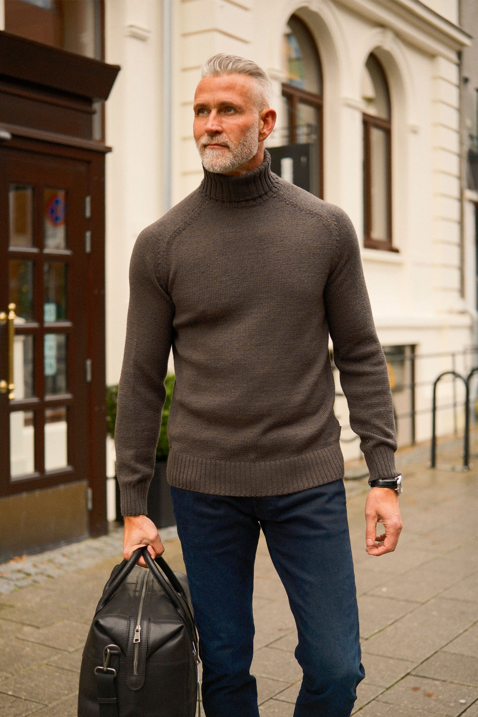 Mouline Turtleneck, Evening Blue